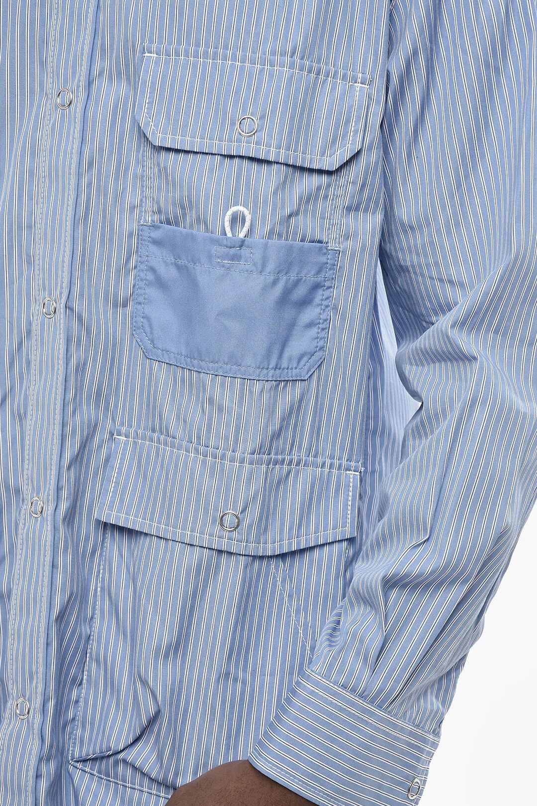 Comme des Garcons og1mm0426 Casual Striped Shirt in Blue Size US S / EU 44-46 / 1 - 3 Thumbnail