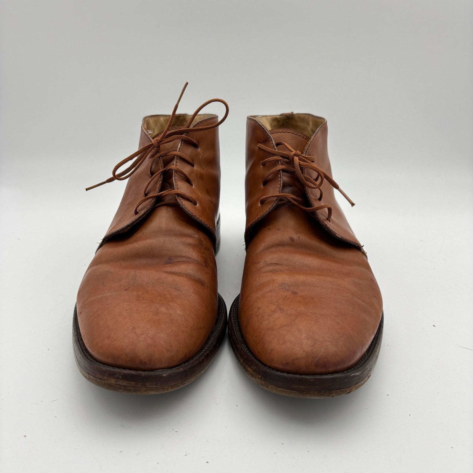 Gucci Gucci Brown Leather Desert Chukka Boots Men's 12D Size US 12 / EU 45 - 2 Thumbnail