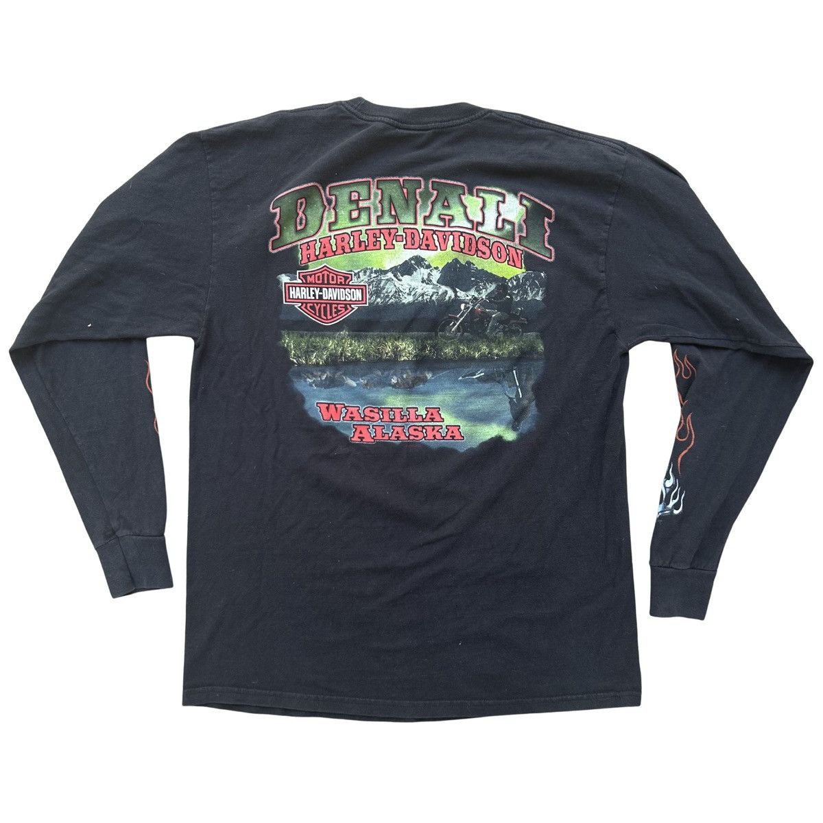 Harley Davidson Harley Davidson Chrome Skull Flames Long Sleeve Shirt Large Size US L / EU 52-54 / 3 - 5 Thumbnail