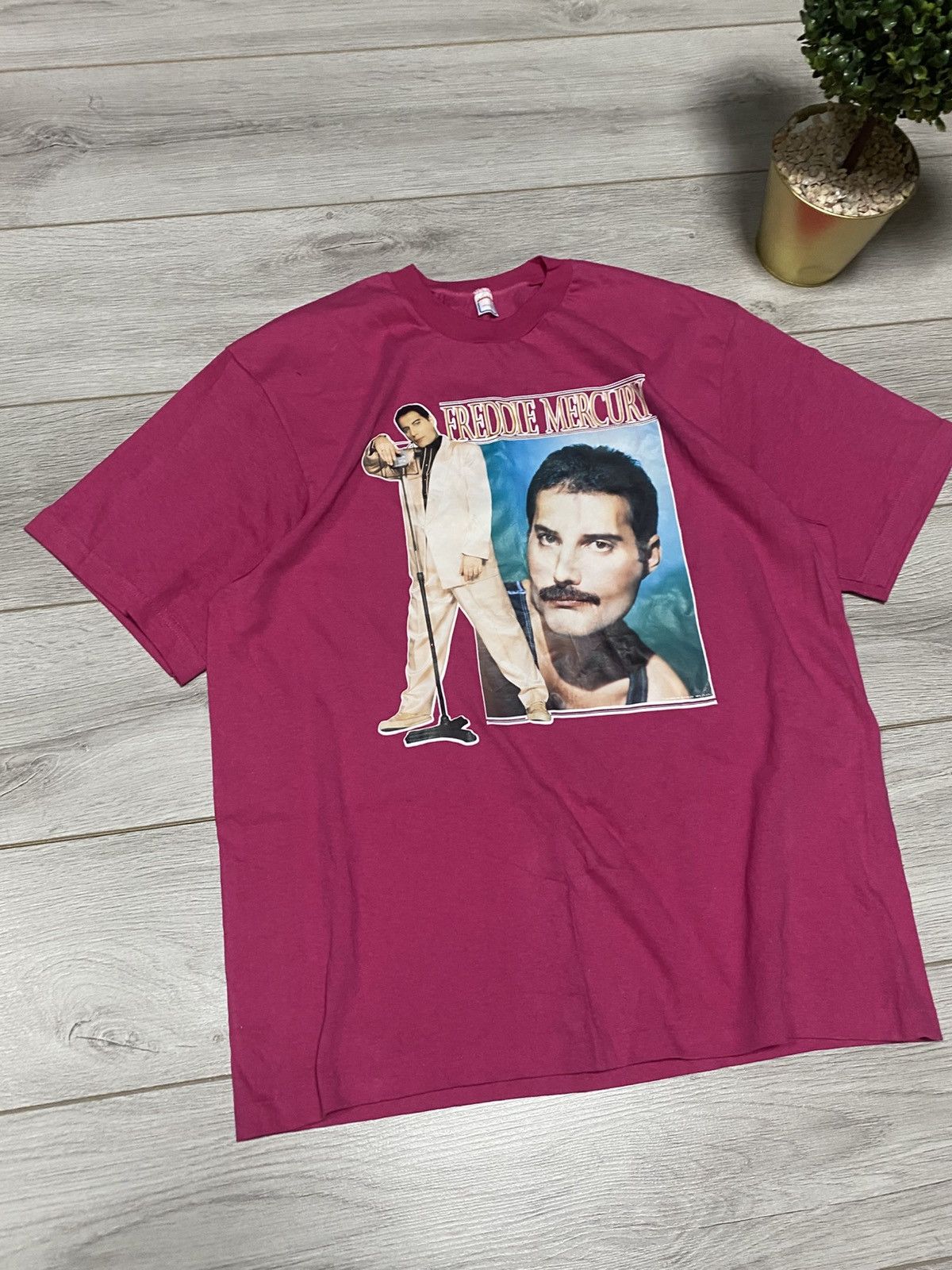 Vintage Freddie Mercury big print graphic tee shirt Size US L / EU 52-54 / 3 - 2 Thumbnail