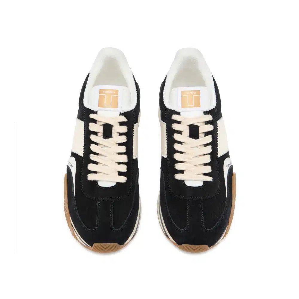Tom Ford o1loc1c0325 J1292 James Low-Top Sneakers in Black White Size US 6 / EU 39 - 2 Thumbnail