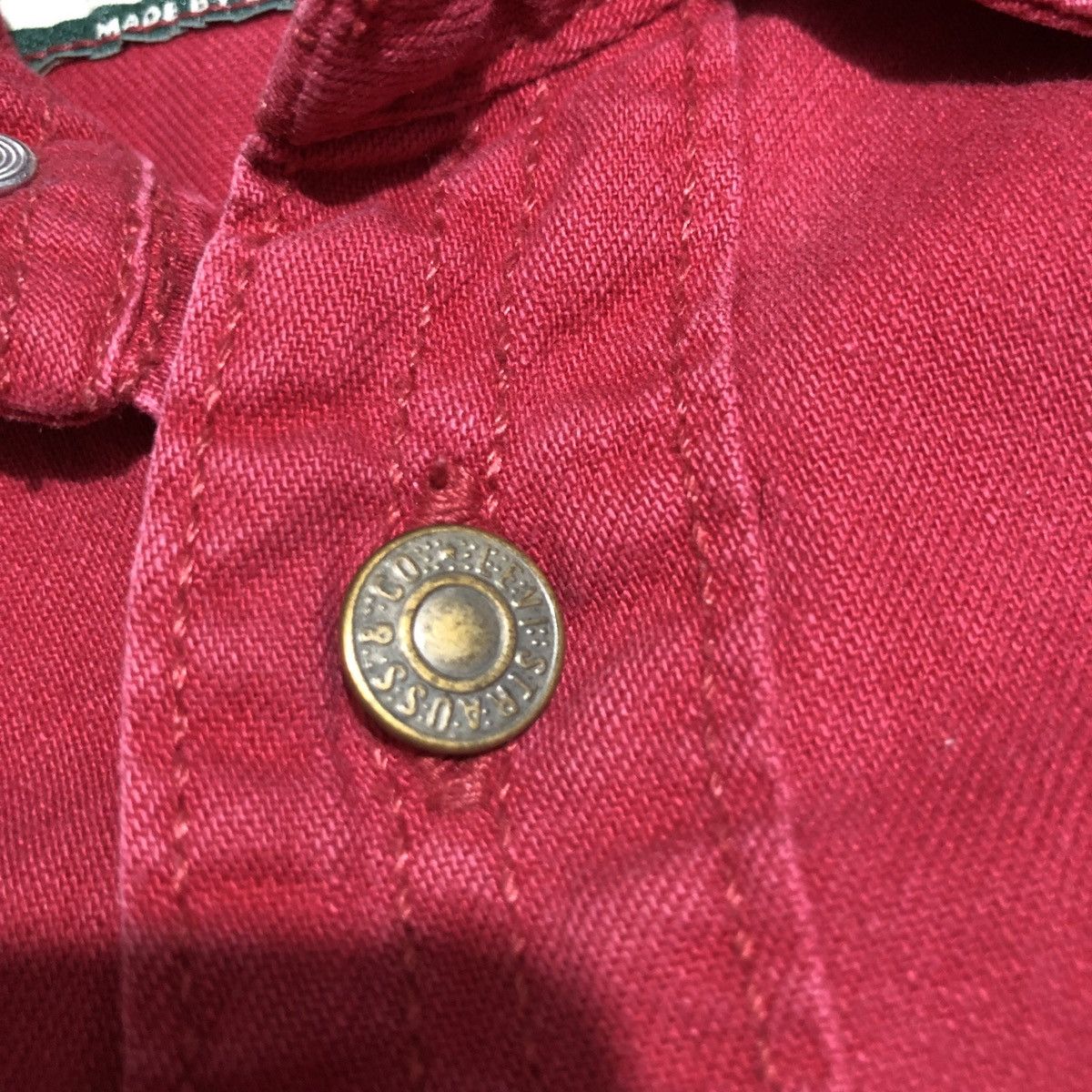Levi's × Levi's Vintage Clothing Vtg LEVIS TSHIRT MAROON Size US M / EU 48-50 / 2 - 4 Thumbnail