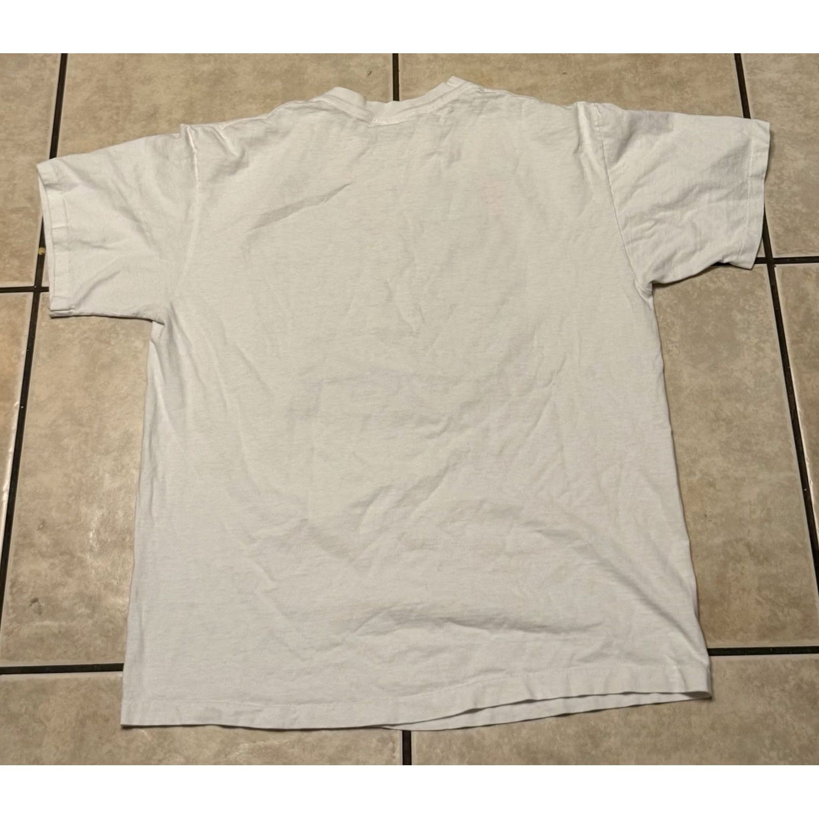 Vintage VINTAGE Living Epistles Shirt XL White 90s Jesus God College School Religion Crew Neck Short Sleeve T-Shirt Men Size US XL / EU 56 / 4 - 2 Thumbnail