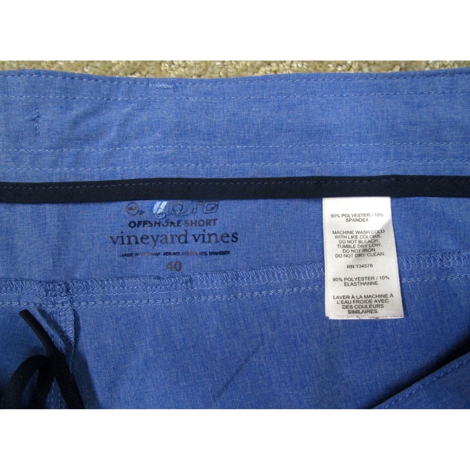 Vineyard Vines Vineyard Vines Shorts Men 40 Blue OTG Performance Chino Lightweight Casual Travel Size US 40 / EU 56 - 7 Thumbnail