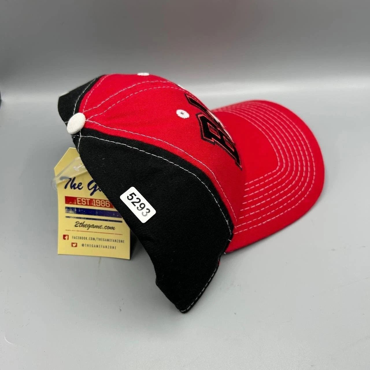 The Game Ball State University Cardinals Hat Red Black Strap Back Size ONE SIZE - 8 Thumbnail