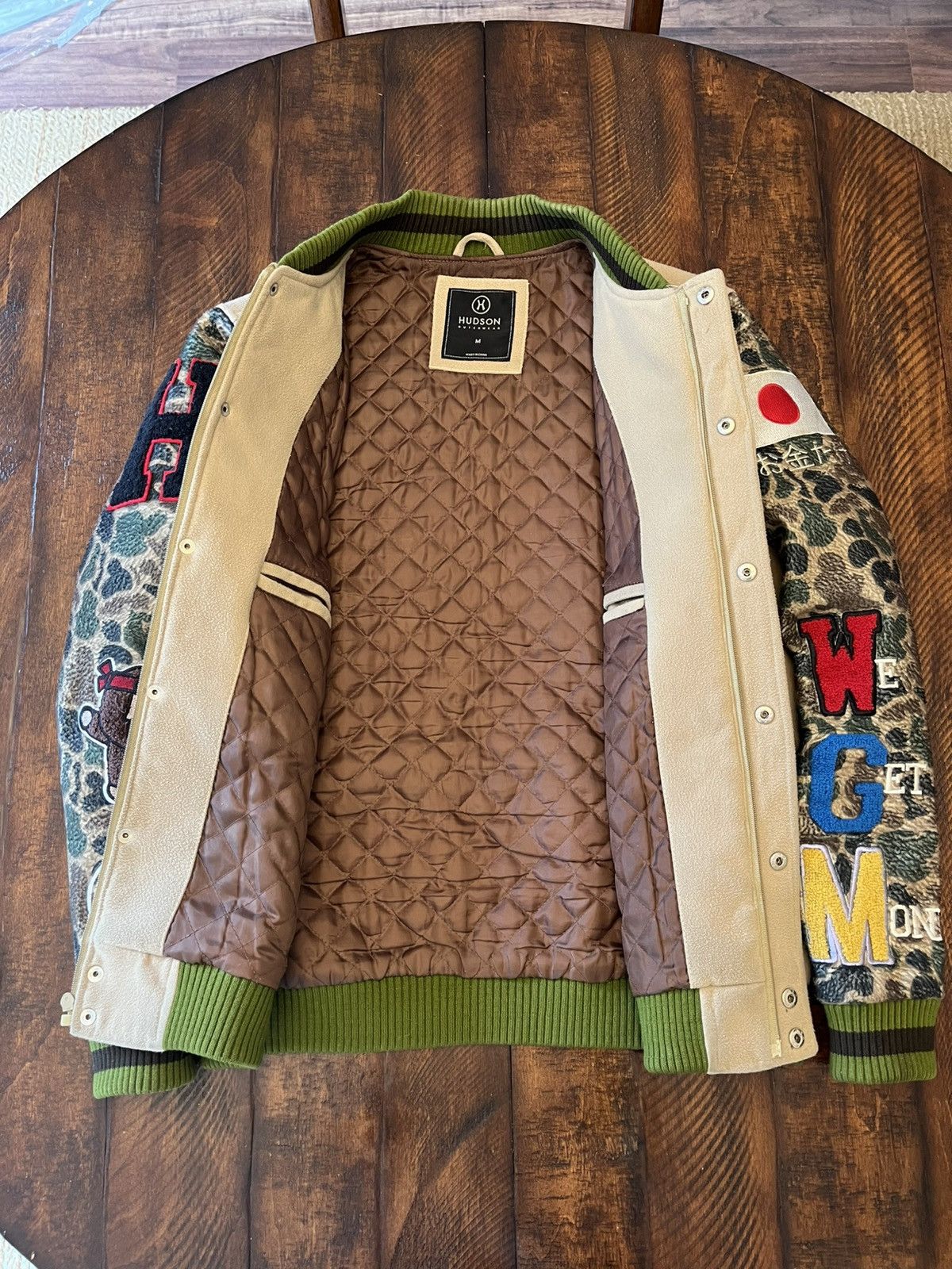 Hudson Outerwear Hudson Outerwear Bape Collab varsity jacket Size US M / EU 48-50 / 2 - 2 Thumbnail