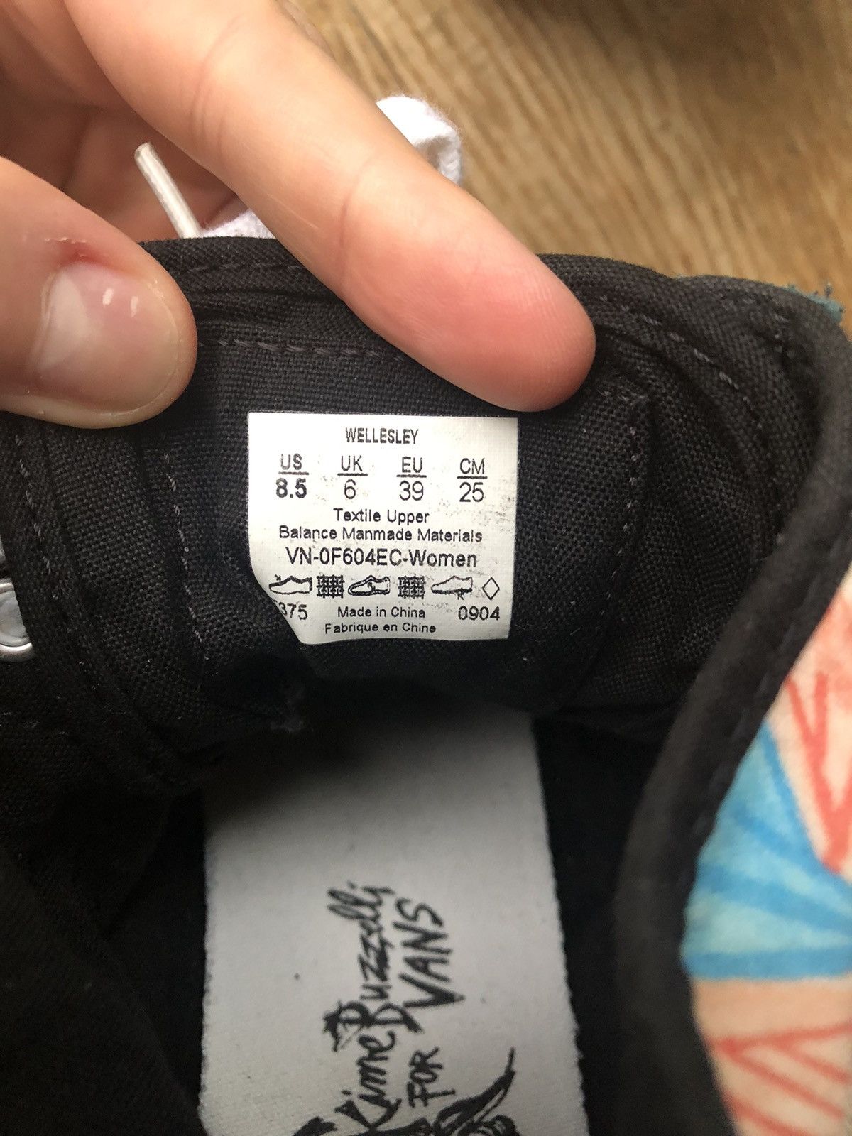 Vans KIME BUZZELLI X VANS RARE DESIGNER BLACK SNEAKER SHOES Size US 8.5 / IT 38.5 - 7 Thumbnail