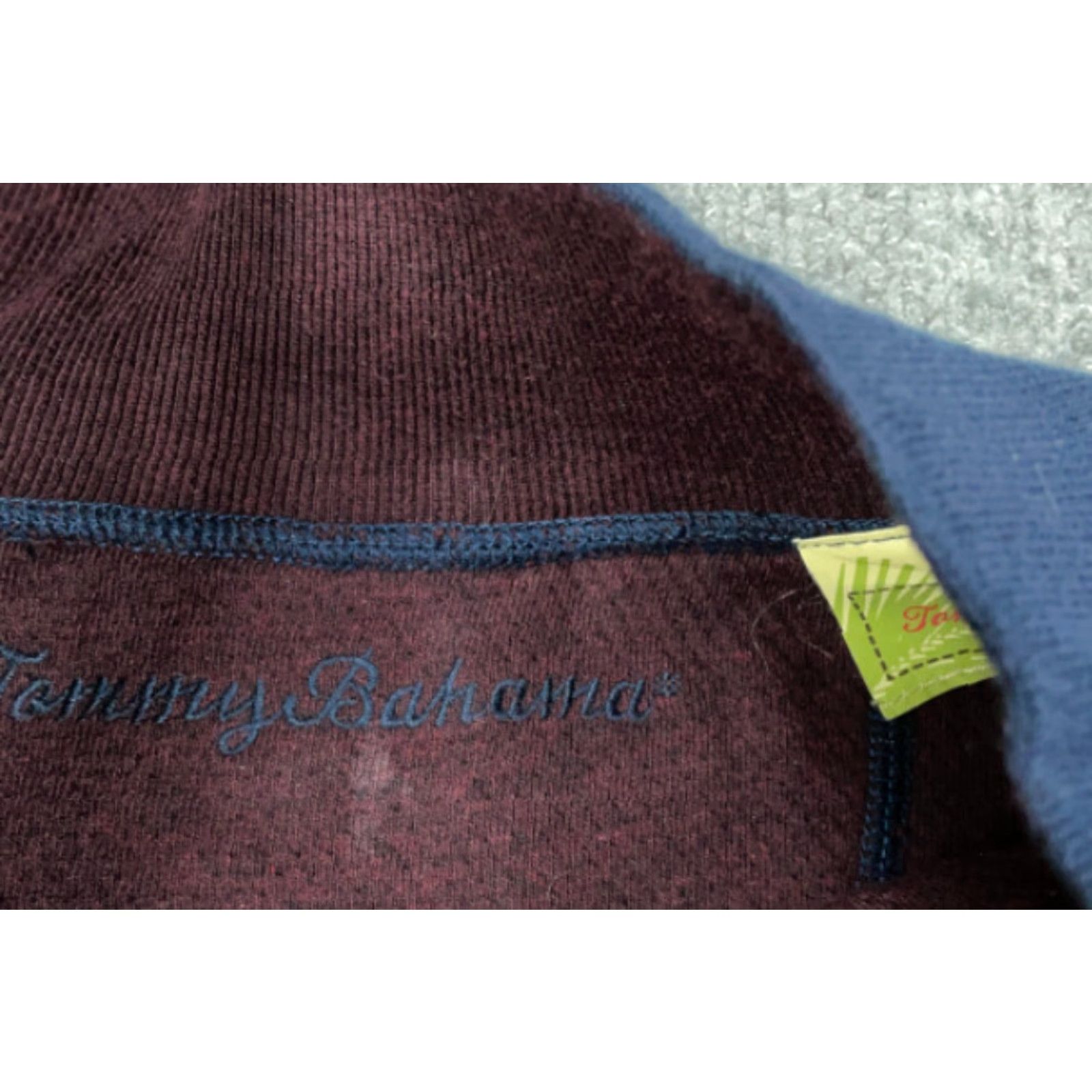 Tommy Bahama Tommy Bahama Sweater Adult XL Blue Cotton 1/4 Zip Embroidered Knit Classic Preppy Mens Size US XL / EU 56 / 4 - 4 Thumbnail