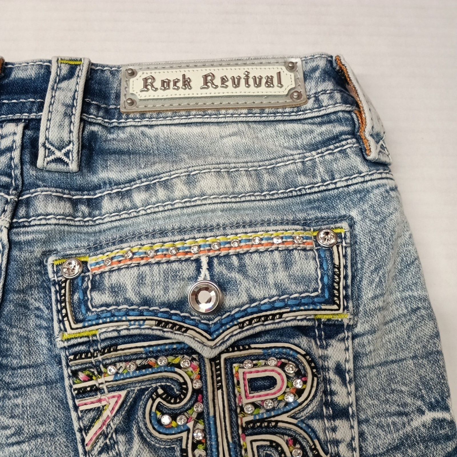 Rock Revival Rock Revival Women's Easy Stretch Shorts Size 26 Blue NWOT Size 26" / US 2 / IT 38 - 6 Thumbnail