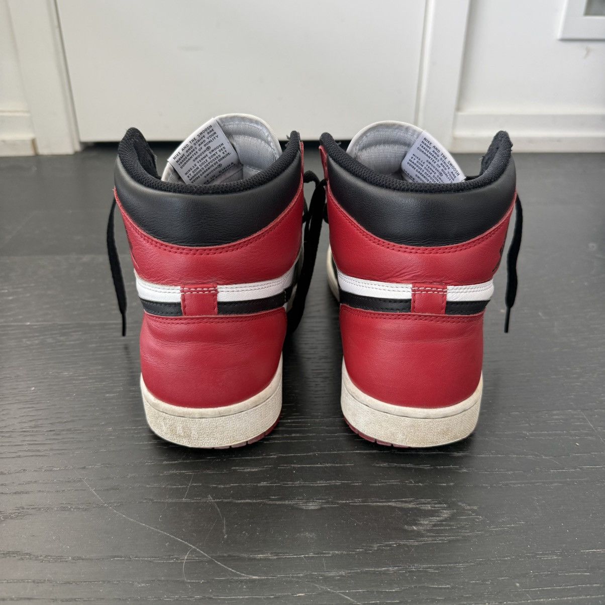 Jordan Brand 2016 Air Jordan 1 Retro High OG Black Toe Size US 10 / EU 43 - 6 Thumbnail