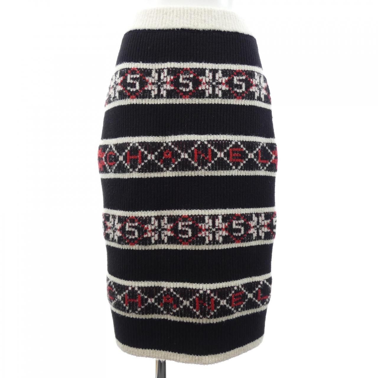 Chanel Chanel Chanel Cashmere Skirt Textile Skirts P62546K4802119K DUTY FREE for USA Size ONE SIZE - 1 Thumbnail