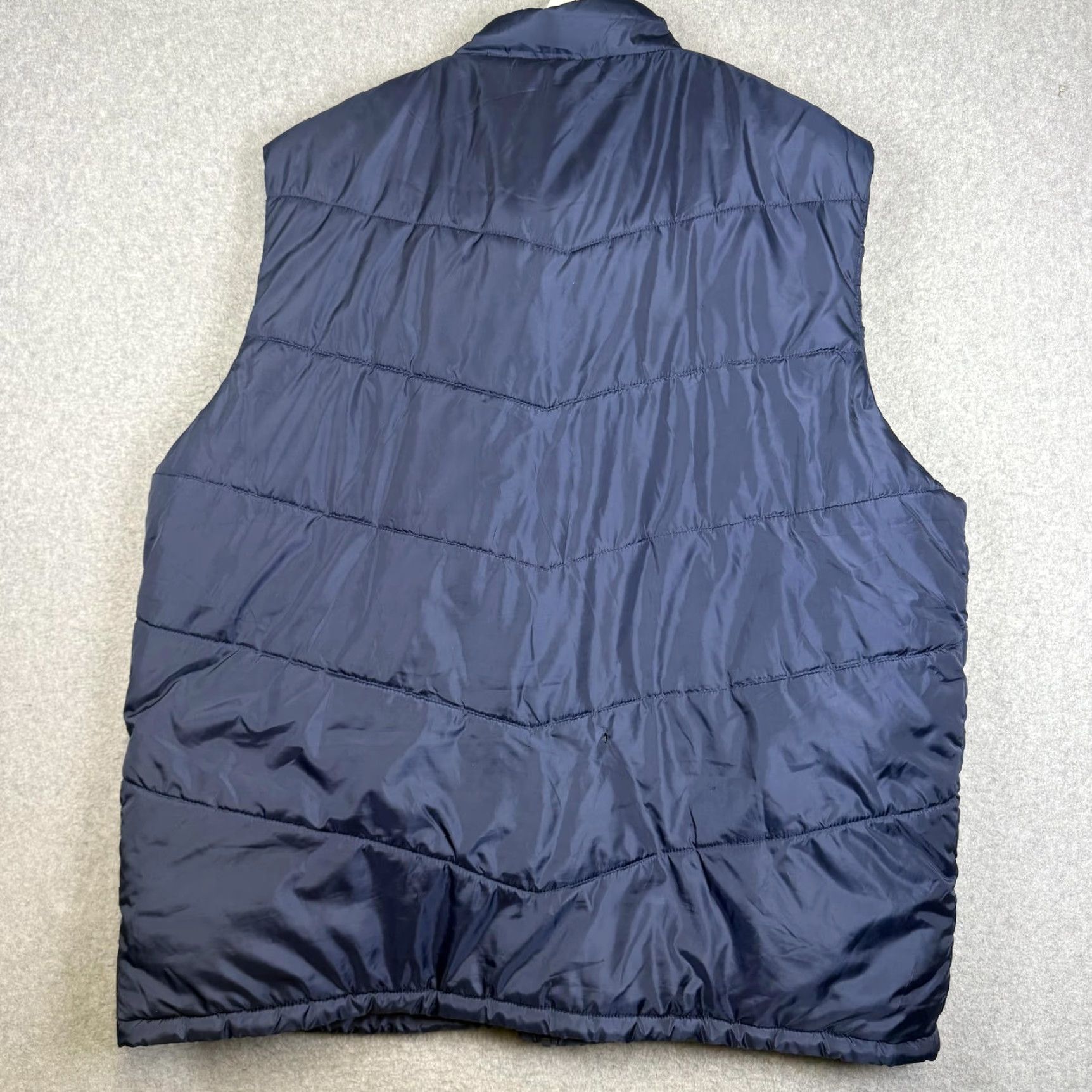 NFL NFL Vest Blue Orange Sleeveless Quilted Full Zip 2XL XXL Mens Jacket Size US XXL / EU 58 / 5 - 6 Thumbnail