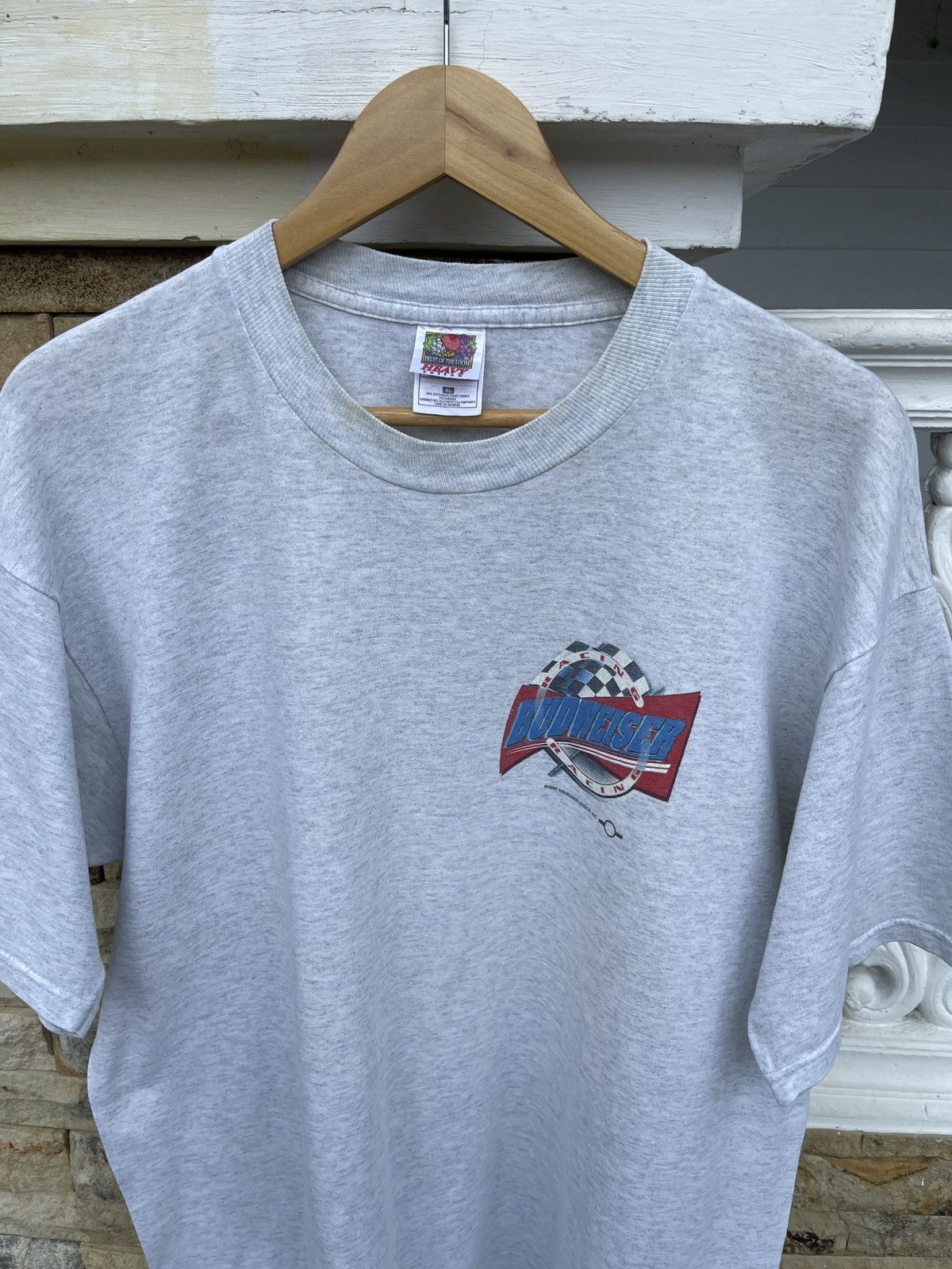 Budweiser Last Drop🔥Rare🔥Vintage 90s BUDWEISER Alcohol Racing T-Shirt Size US XL / EU 56 / 4 - 4 Thumbnail