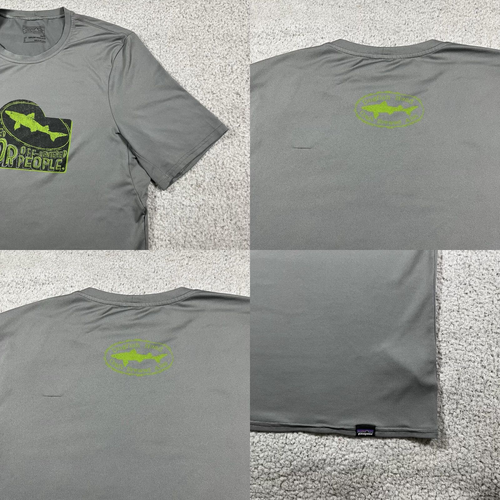Patagonia Patagonia Shirt Mens S Gray Short Sleeve Base Layer Dogfish Head Logo Size US S / EU 44-46 / 1 - 8 Thumbnail