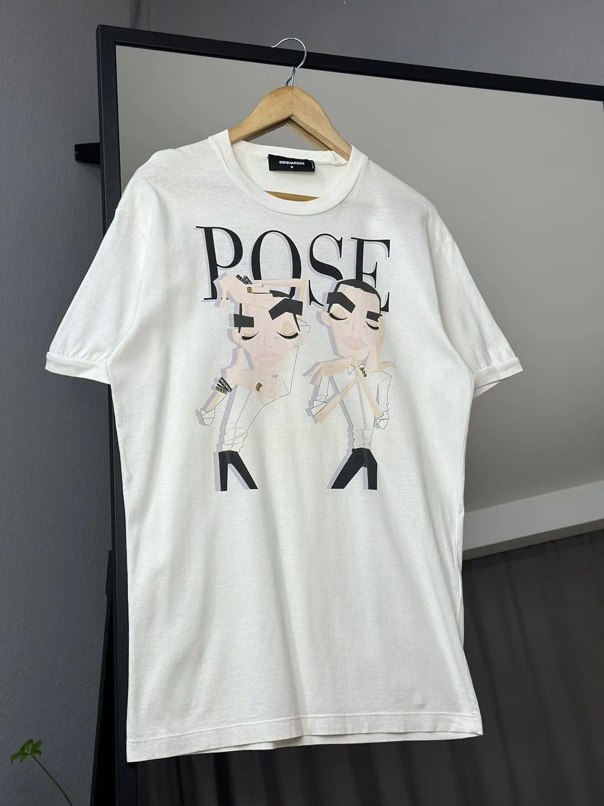 Dsquared2 Dsquared2 T-shirt ROSE Design Ibrahimovic Denim Italy Y2K Size US M / EU 48-50 / 2 - 3 Thumbnail