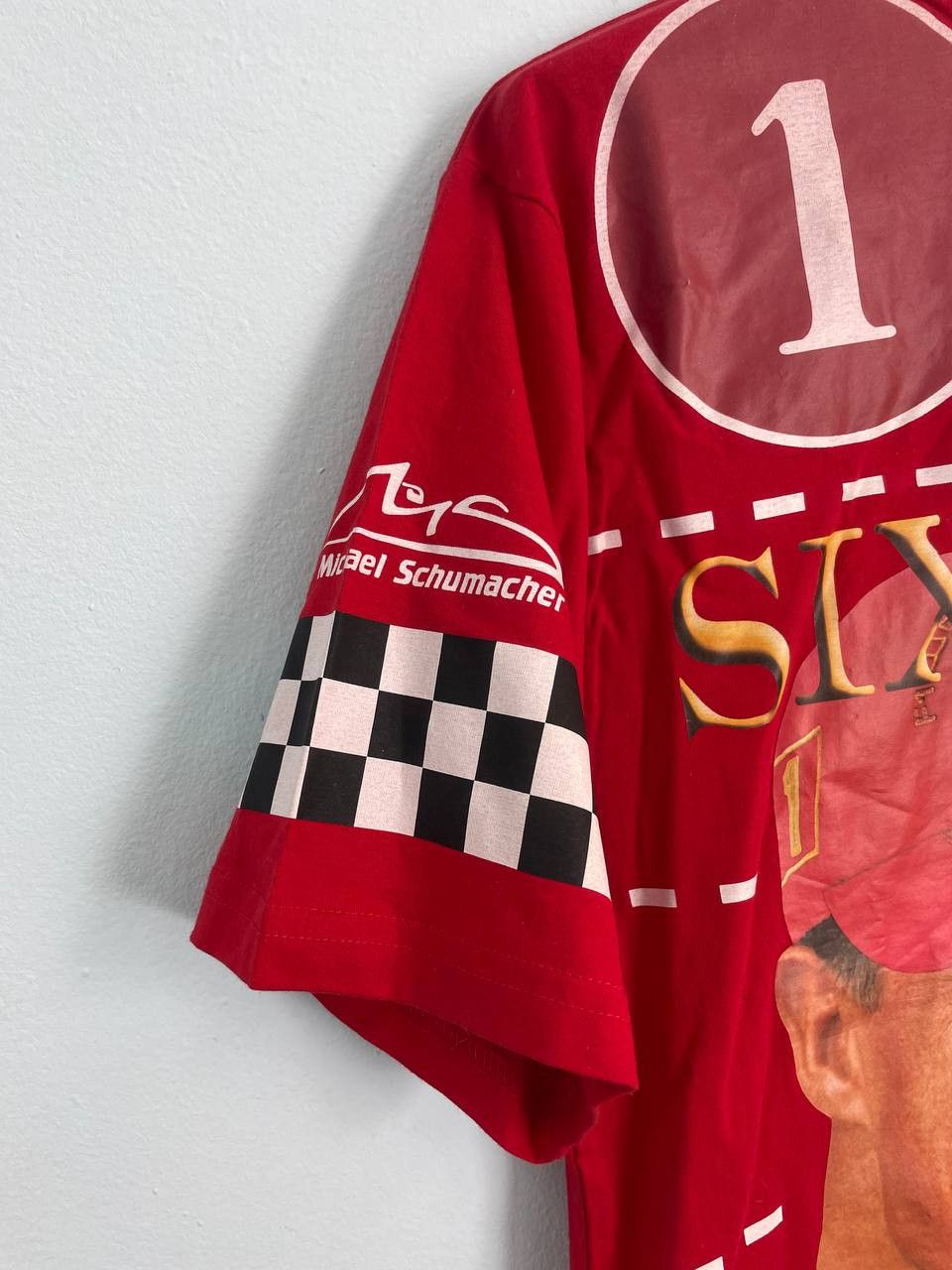 Ferrari × Formula 1 Michael Schumacher full print vintage tee Size US L / EU 52-54 / 3 - 3 Thumbnail