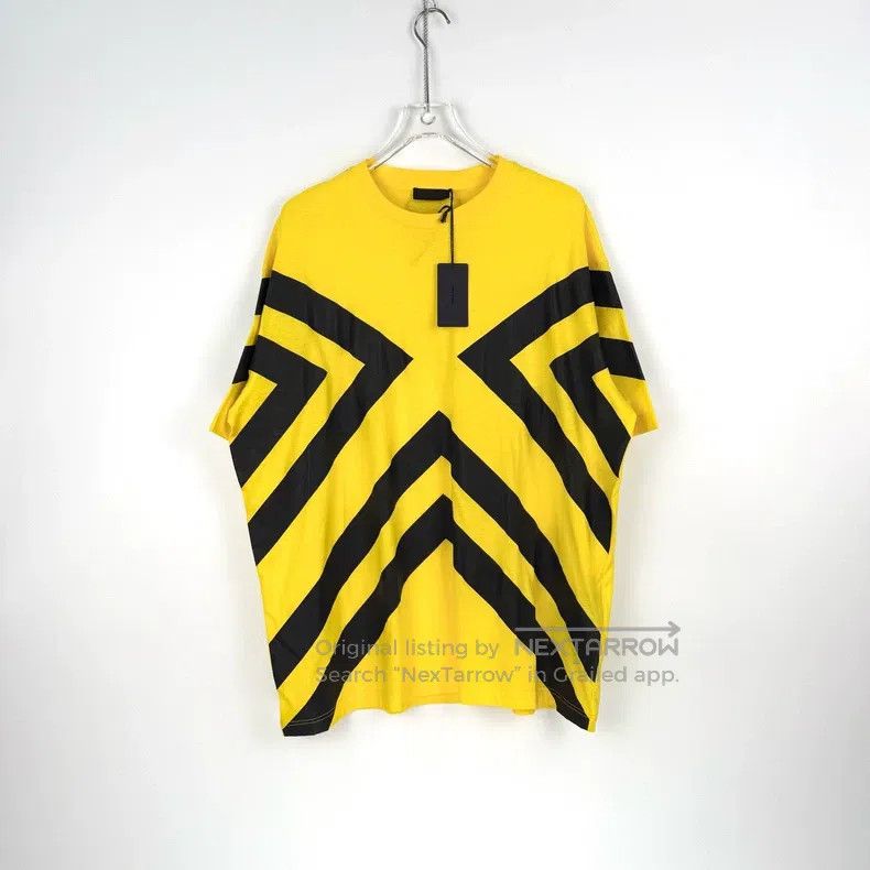 Prada Prada Yellow and black printed woollen triangle short slee Size US S / EU 44-46 / 1 - 3 Thumbnail