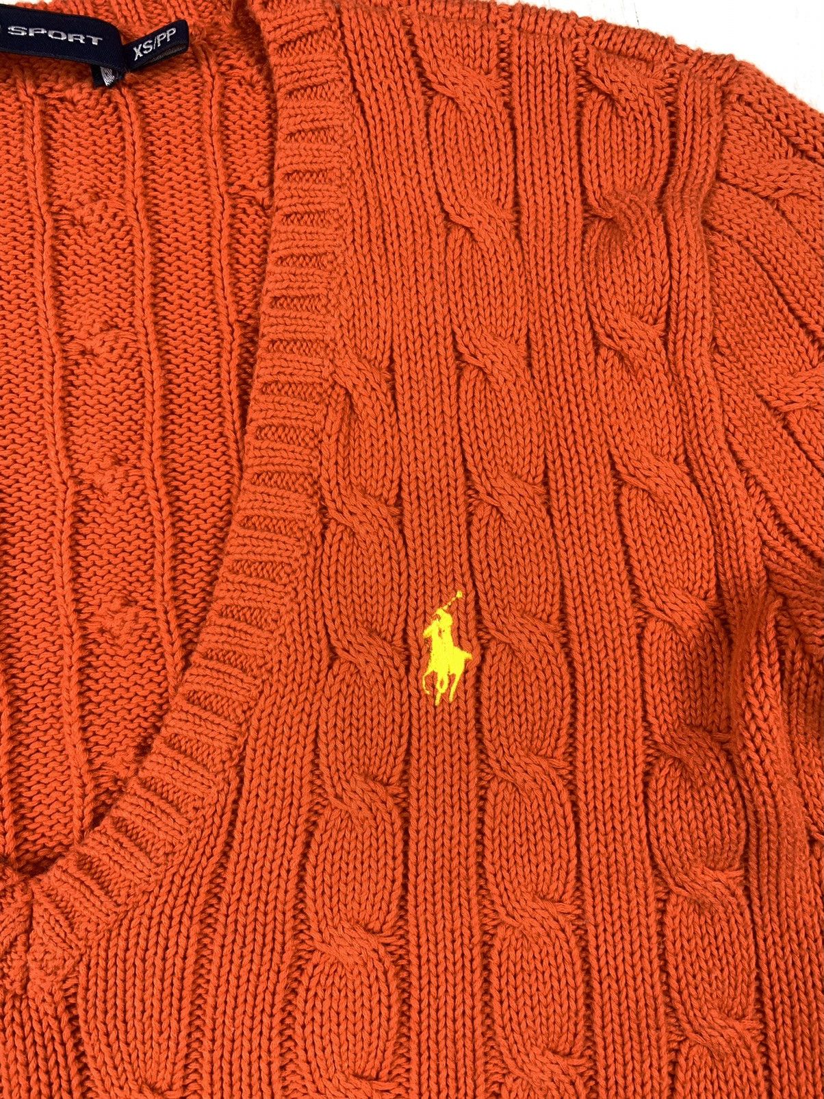 Ralph Lauren Polo Ralph Lauren Womens Cable Knit V-Neck Sweater Size XS Size XS / US 0-2 / IT 36-38 - 5 Thumbnail