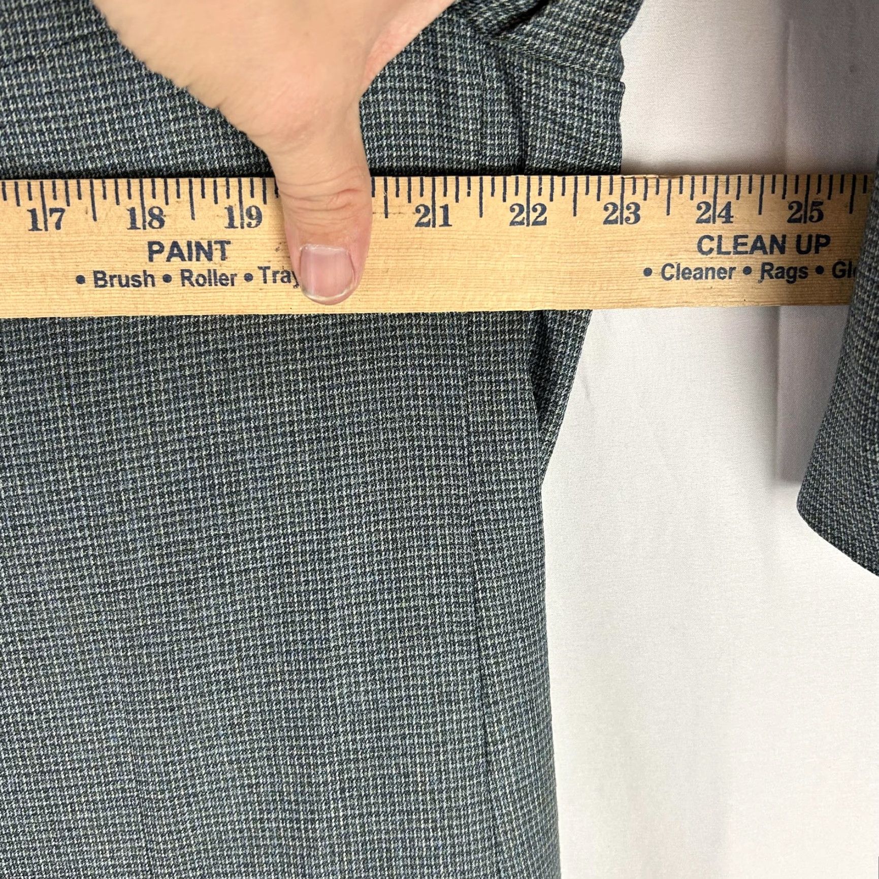 Ermenegildo Zegna Ermenegildo Zegna Sport Coat Mens 46 Blue Green Check Trofeo Wool Italy Blazer Jacket Coat Size 46R - 6 Thumbnail