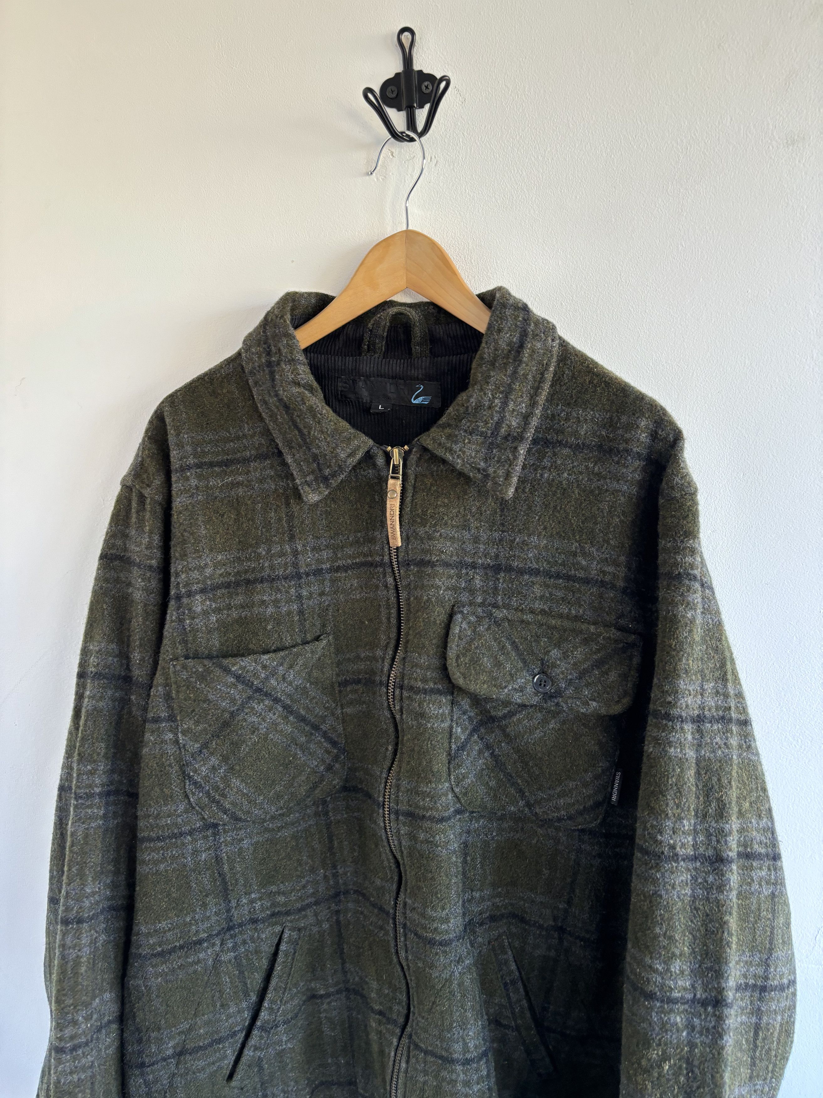 Flannel × Japanese Brand Vintage New Zealand Swanndri Wool Jacket Size US L / EU 52-54 / 3 - 2 Thumbnail