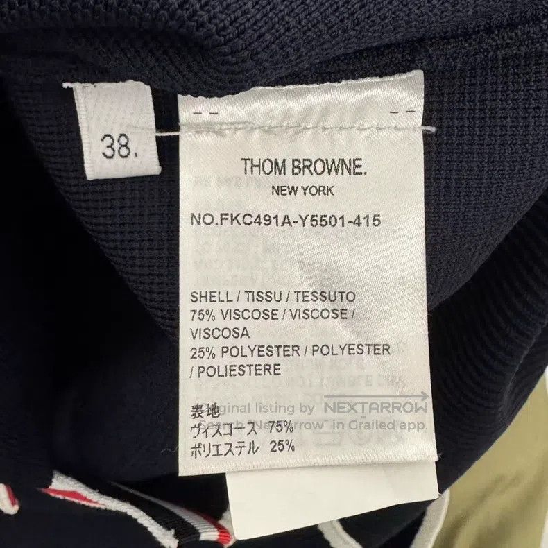 Thom Browne Thom Browne Navy Blue Colorblock Cardigan Size XS / US 0-2 / IT 36-38 - 5 Thumbnail