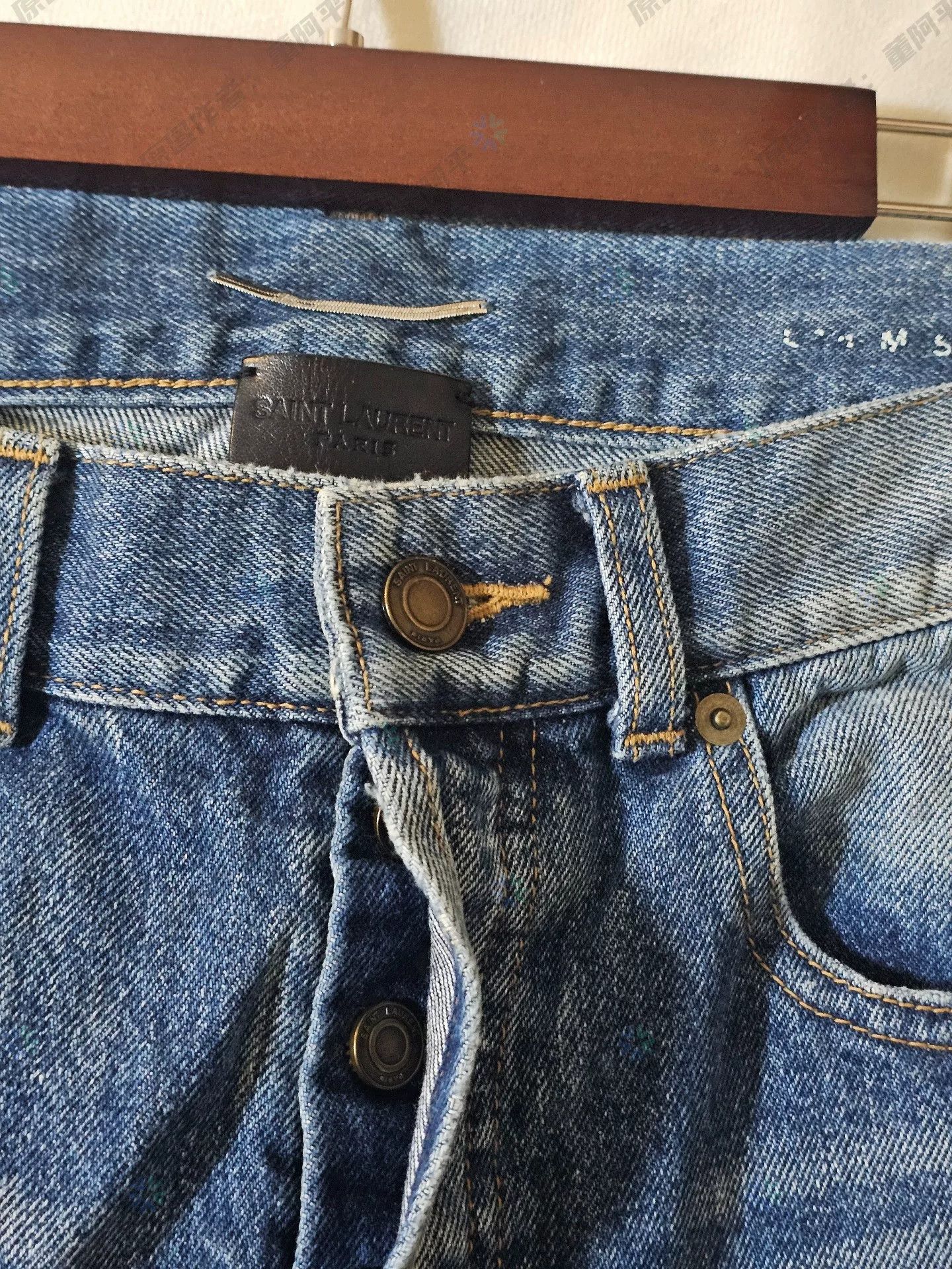 Saint Laurent Paris saint laurent ripped denim jeans for men Size US 32 / EU 48 - 3 Thumbnail