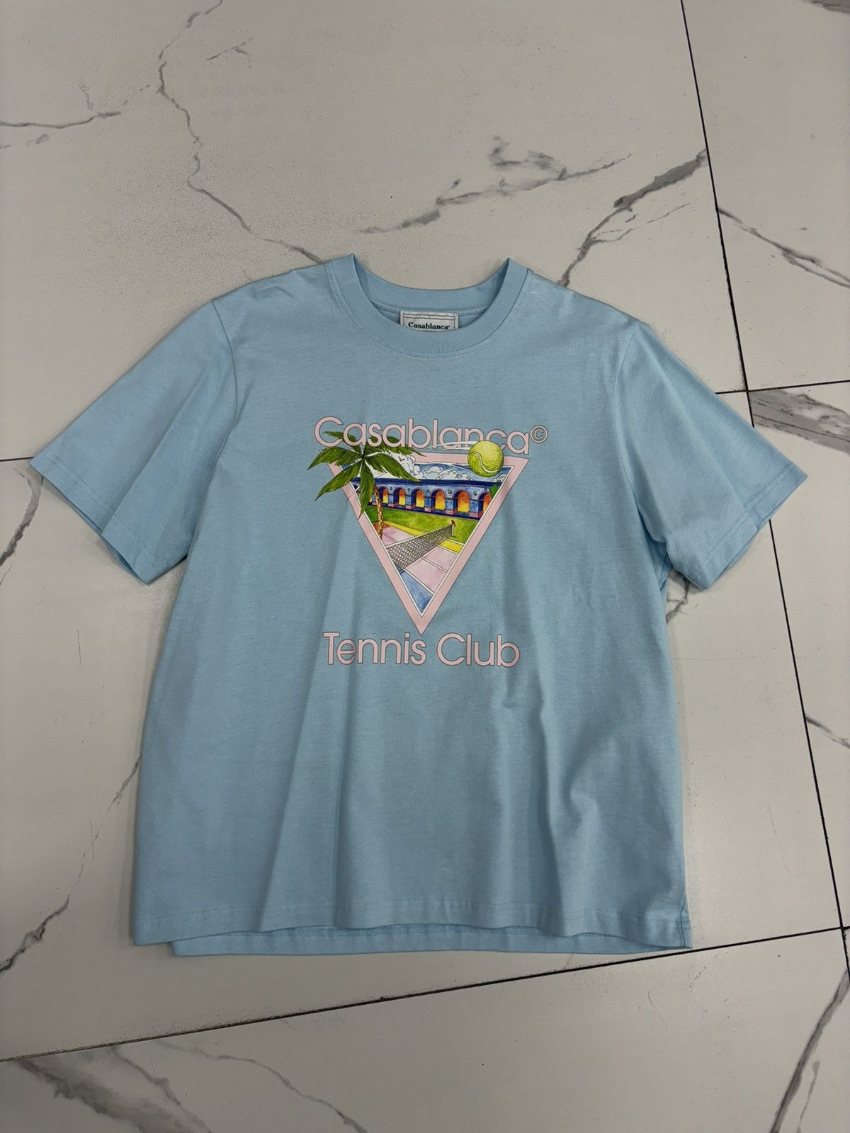 Casablanca Casablanca Tennis Club Tee "Blue" Size US XXL / EU 58 / 5 - 1 Thumbnail
