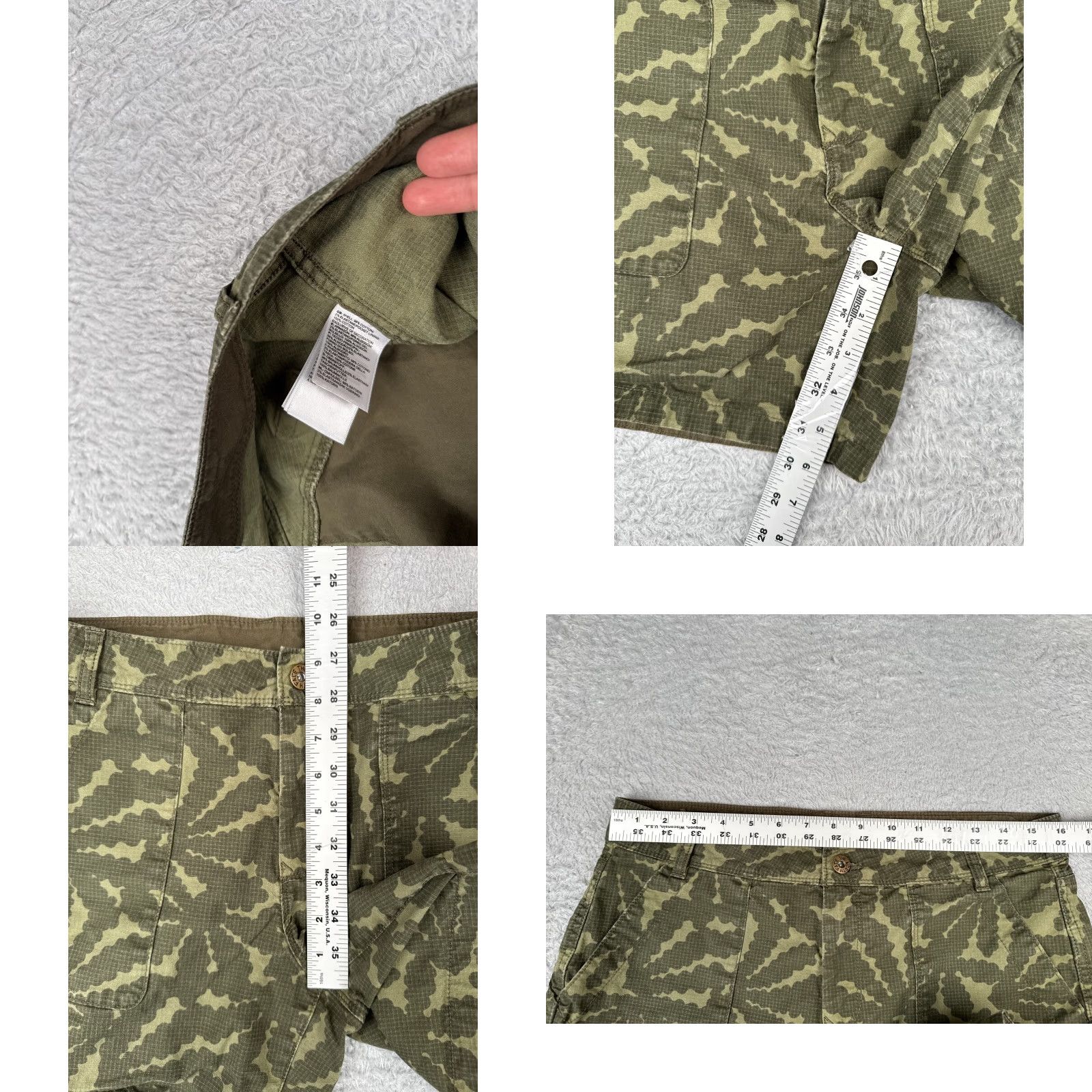 The North Face The North Face Shorts Women 10 Green Ridgeside Shorts Ripstop Cotton Blend 32x6 Shorts Casual Activewear Size 32" / US 10 / IT 46 - 8 Thumbnail