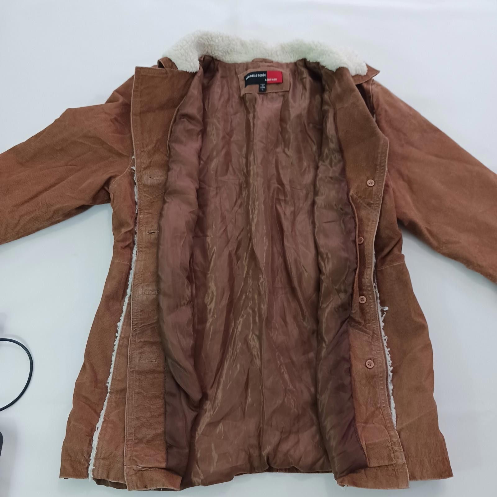 Designer Marcelle Renee Jacket Women's L Brown Genuine Leather Jacket Size L / US 10 / IT 46 - 11 Thumbnail