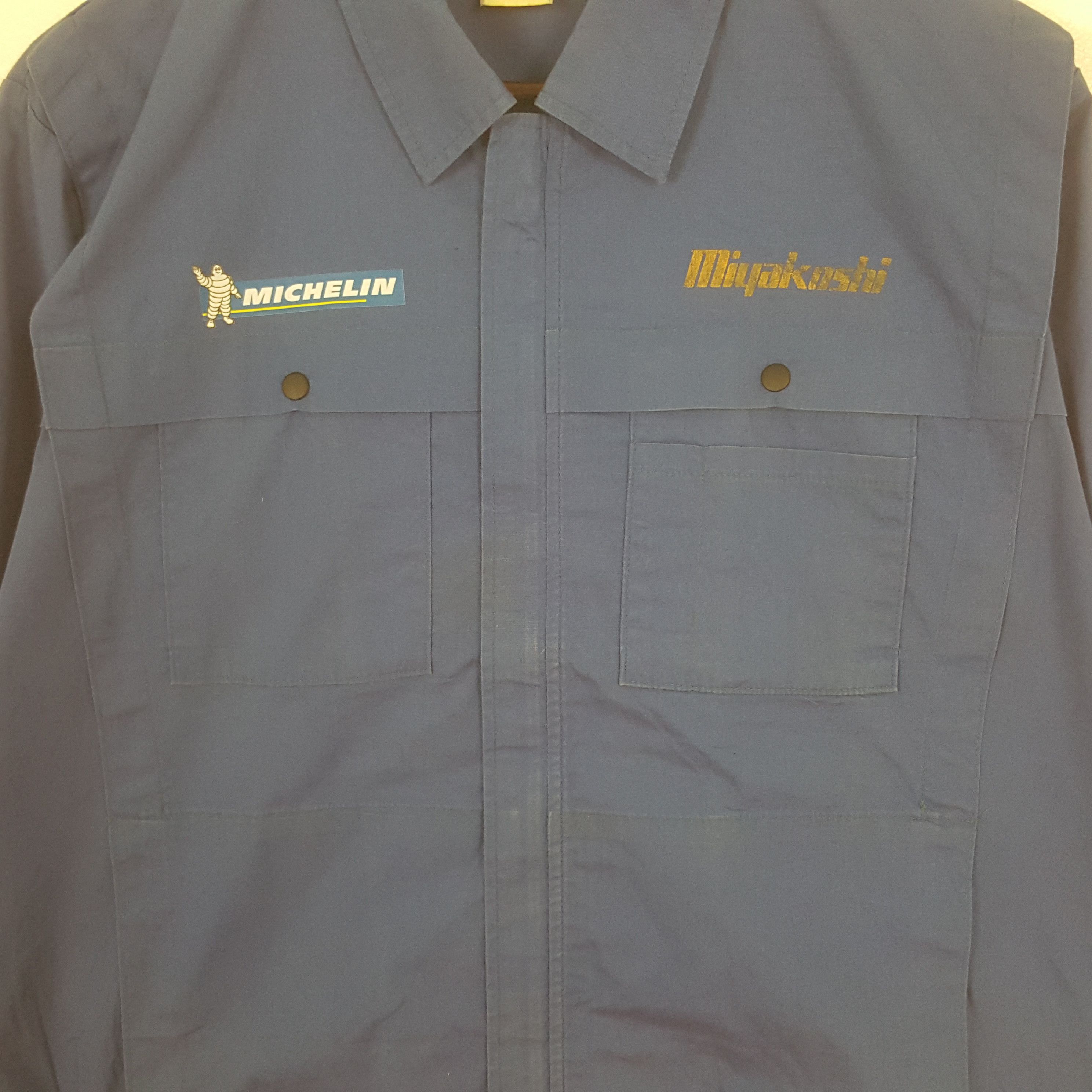 Japanese Brand Vintage Japan Worker Michelin Custom Uniform Jacket Size US M / EU 48-50 / 2 - 4 Thumbnail