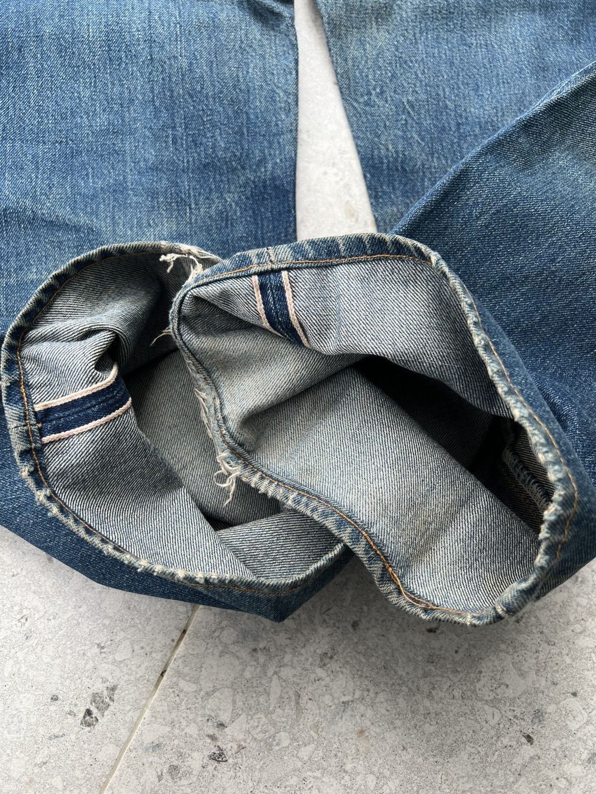 Indigo Sugar Cane Toyo Enterprise Baggy cut denim Size US 33 - 16 Thumbnail