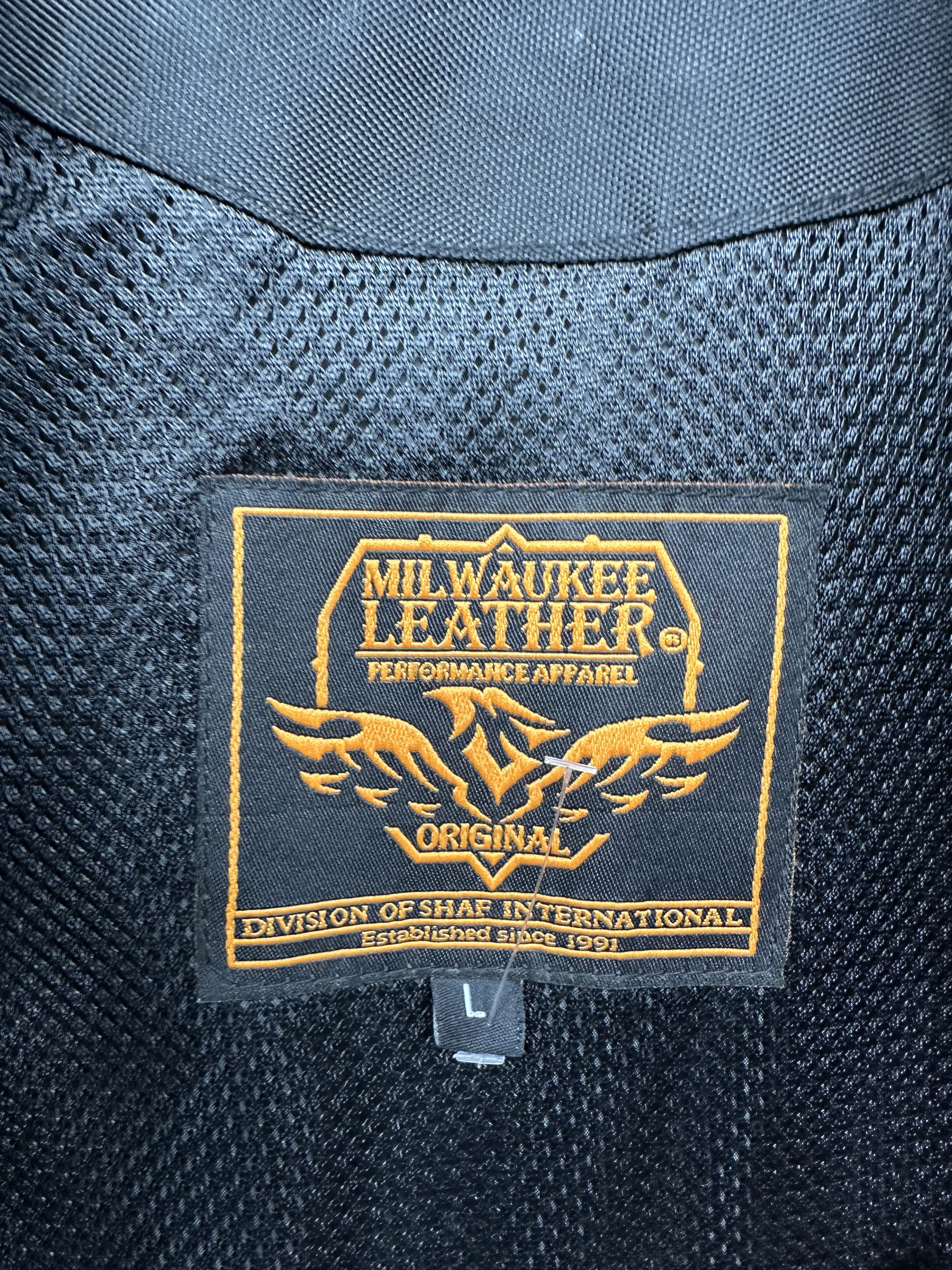 Other Milwaukee Leather Mens Biker Vest Size US L / EU 52-54 / 3 - 6 Thumbnail