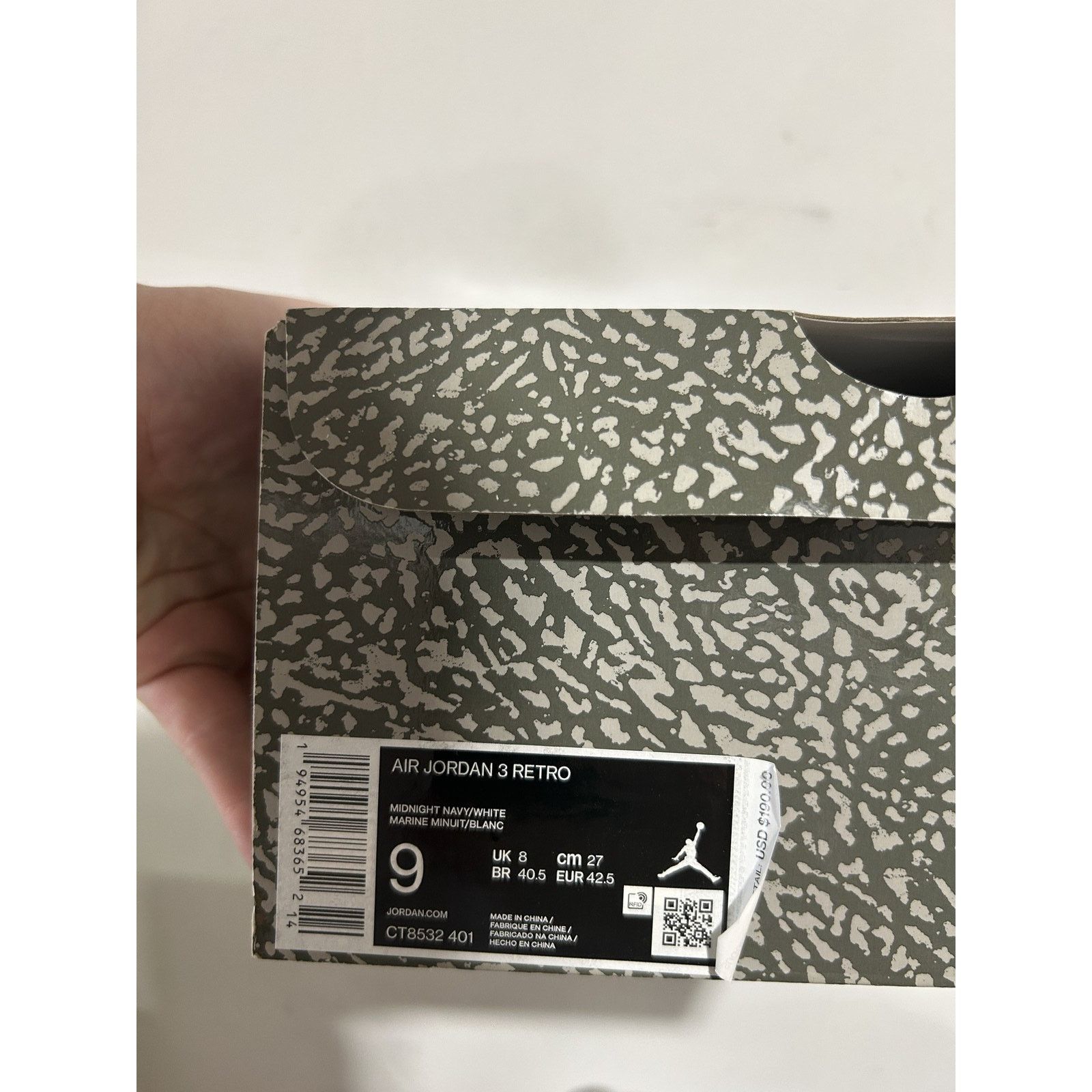 Jordan Brand JORDAN 3 MIDNIGHT NAVY SIZE 9 PREOWNED Size US 9 / EU 42 - 7 Thumbnail