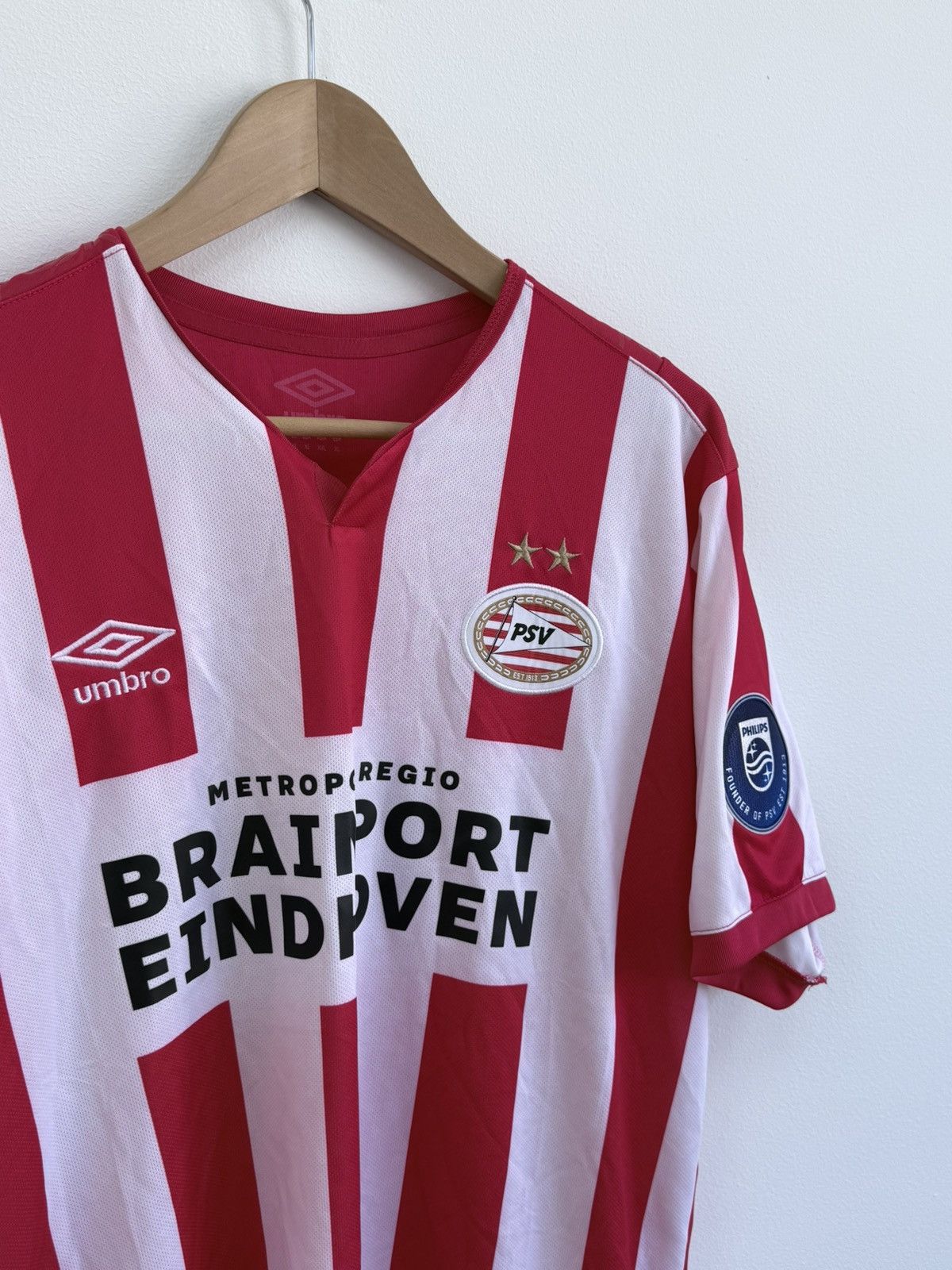 Umbro 2019 2020 PSV Eindhoven Home Jersey Blockcore Size US XL / EU 56 / 4 - 2 Thumbnail