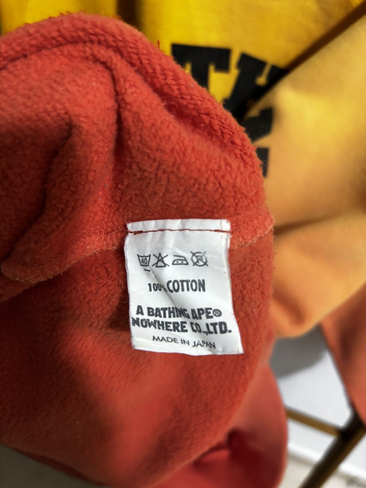 Bape × Nigo Vintage Y2K Bape Orange Yellow Gradient Sweatshirt Size US L / EU 52-54 / 3 - 4 Thumbnail
