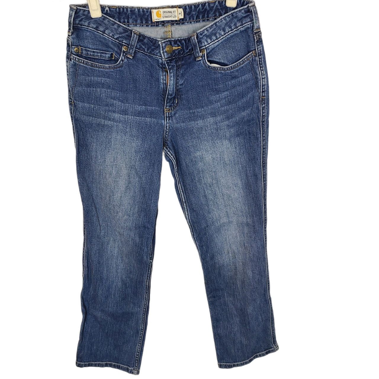 Carhartt Carhartt Womens Original Fit Straight Leg Jeans Sz 8S Denim Size 30" / US 8 / IT 44 - 1 Thumbnail