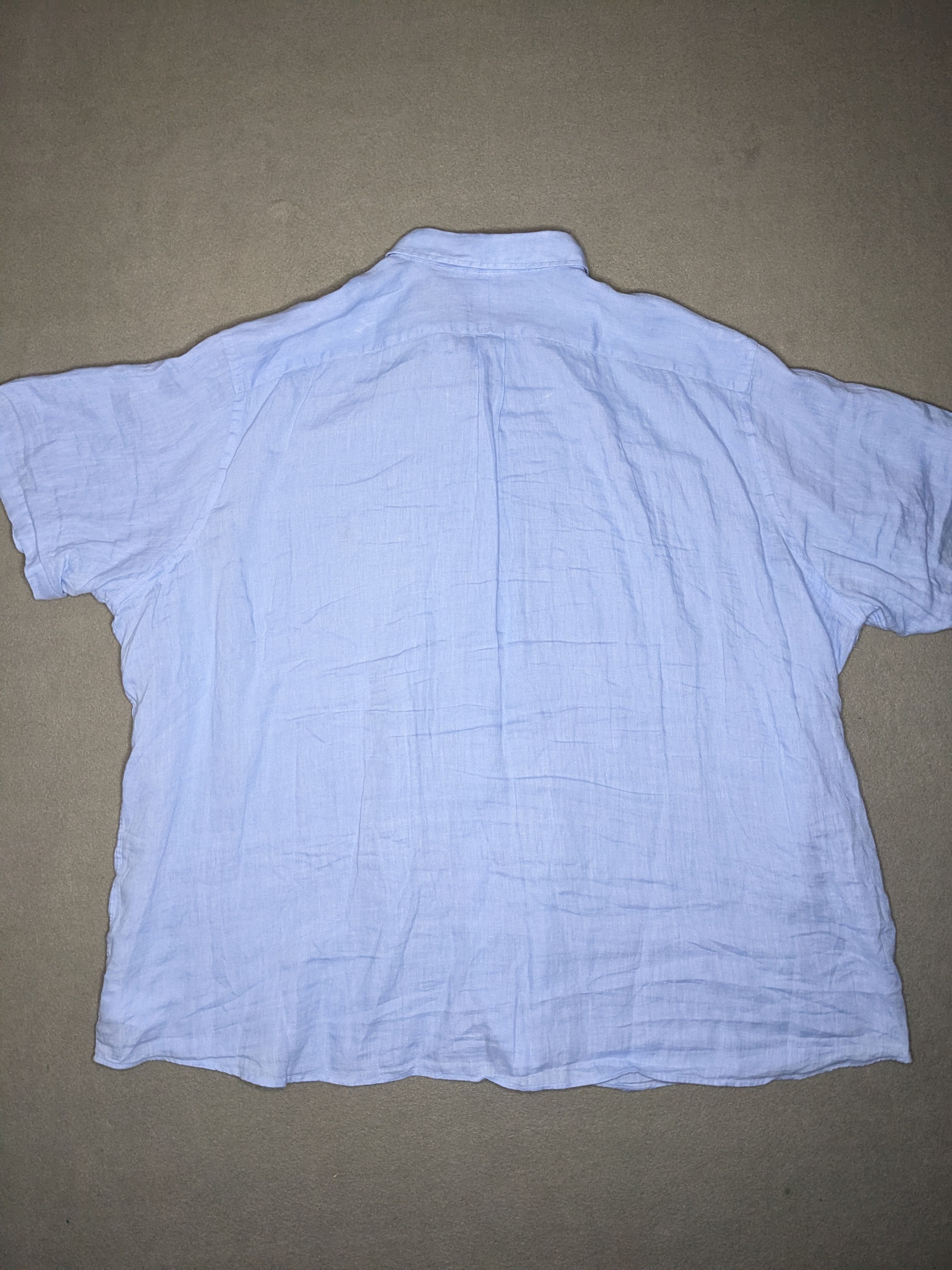 Polo Ralph Lauren Polo Ralph Lauren 100% Linen Shirt 4XB Button Down Blue Size US XXL / EU 58 / 5 - 4 Thumbnail