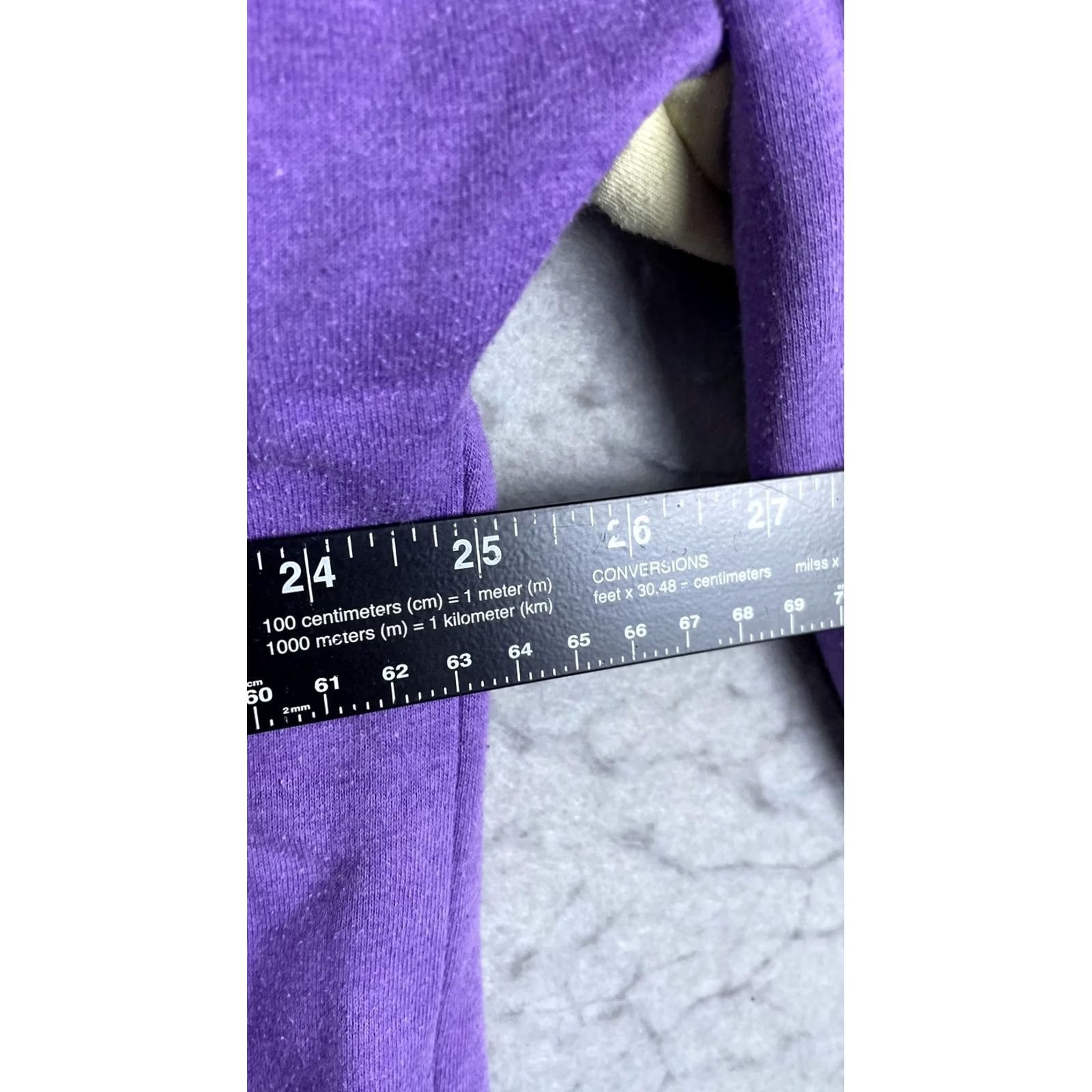 Vintage VINTAGE Sports Sweatshirt Mens XL Purple Graphic 90s Fleece Pullover Crewneck Size US XL / EU 56 / 4 - 4 Thumbnail