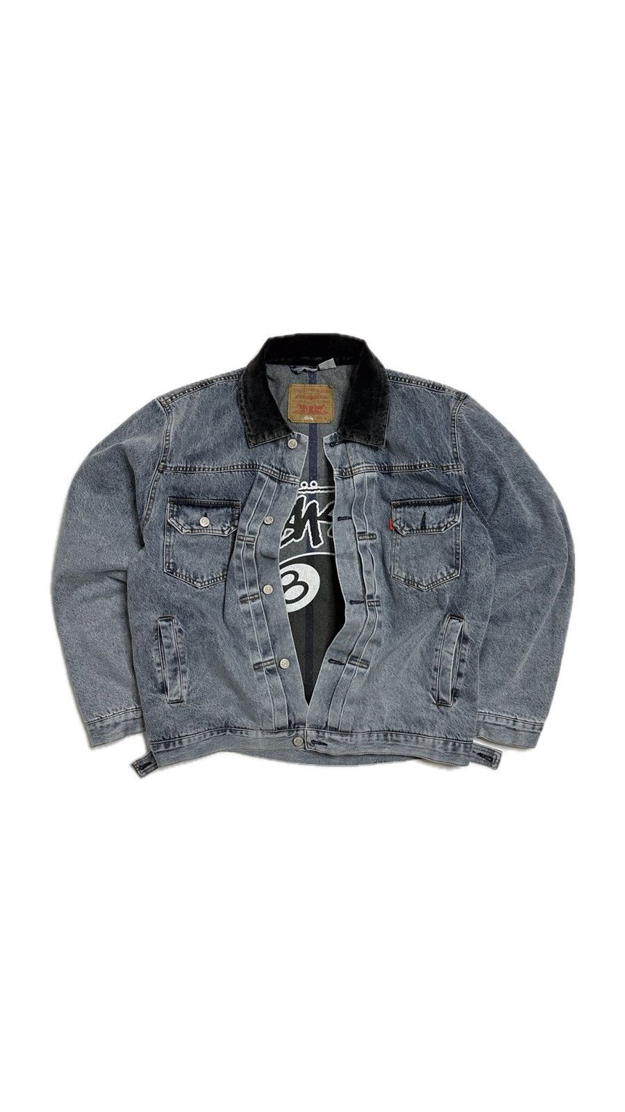 Stussy Stussy x Levi’s Embossed Praglad Trucker Jacket Grailed