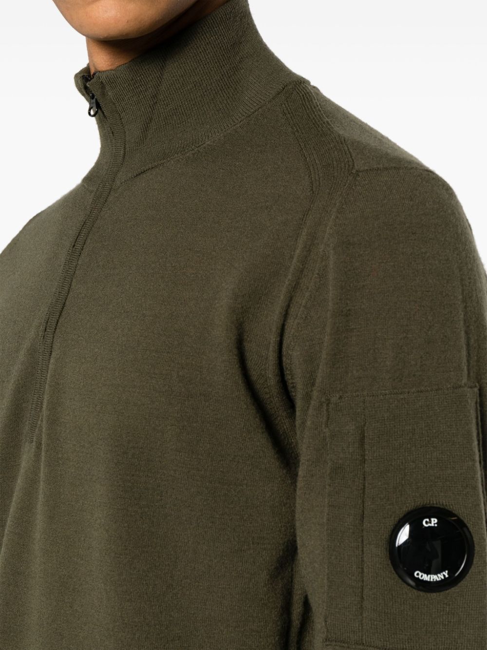 C.P. Company o1y1224 Turtleneck Sweater in Green Size US S / EU 44-46 / 1 - 5 Thumbnail