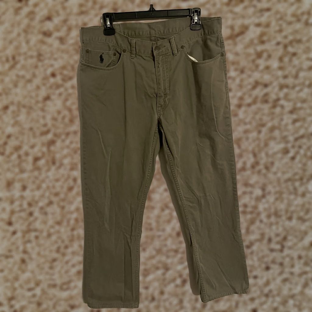 Polo Ralph Lauren Polo Ralph Lauren Pants Mens 34 PRL Straight Cotton Olive Jeans Men 34x30 Size US S / EU 44-46 / 1 - 1 Thumbnail