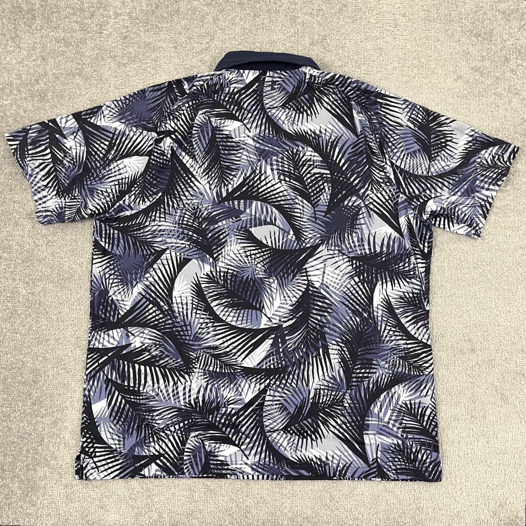 Under Armour Under Armour Iso Chill Polo Shirt Men 2XL Blue Floral Fern Performance Golf Sport Size US XXL / EU 58 / 5 - 7 Thumbnail