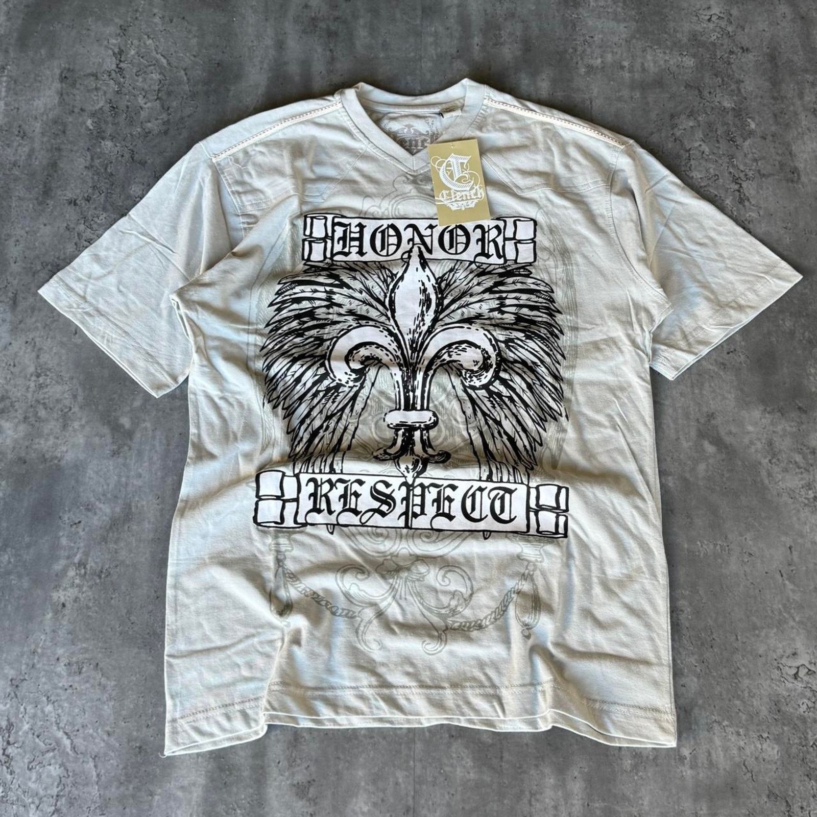 Affliction × Clench × Japanese Brand Crazy Vintage Y2K Affliction Baggy Graphic Grunge Tshirt Size US XXL / EU 58 / 5 - 1 Thumbnail
