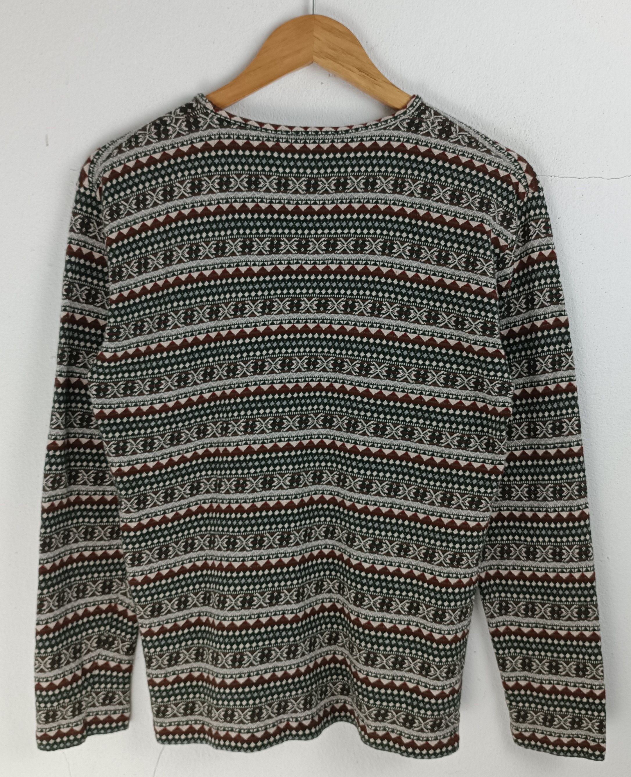 Japanese Brand VINTAGE ATELIER MEIKU TRIBAL RETRO KNITWEAR VERY RARE Size M / US 6-8 / IT 42-44 - 4 Thumbnail