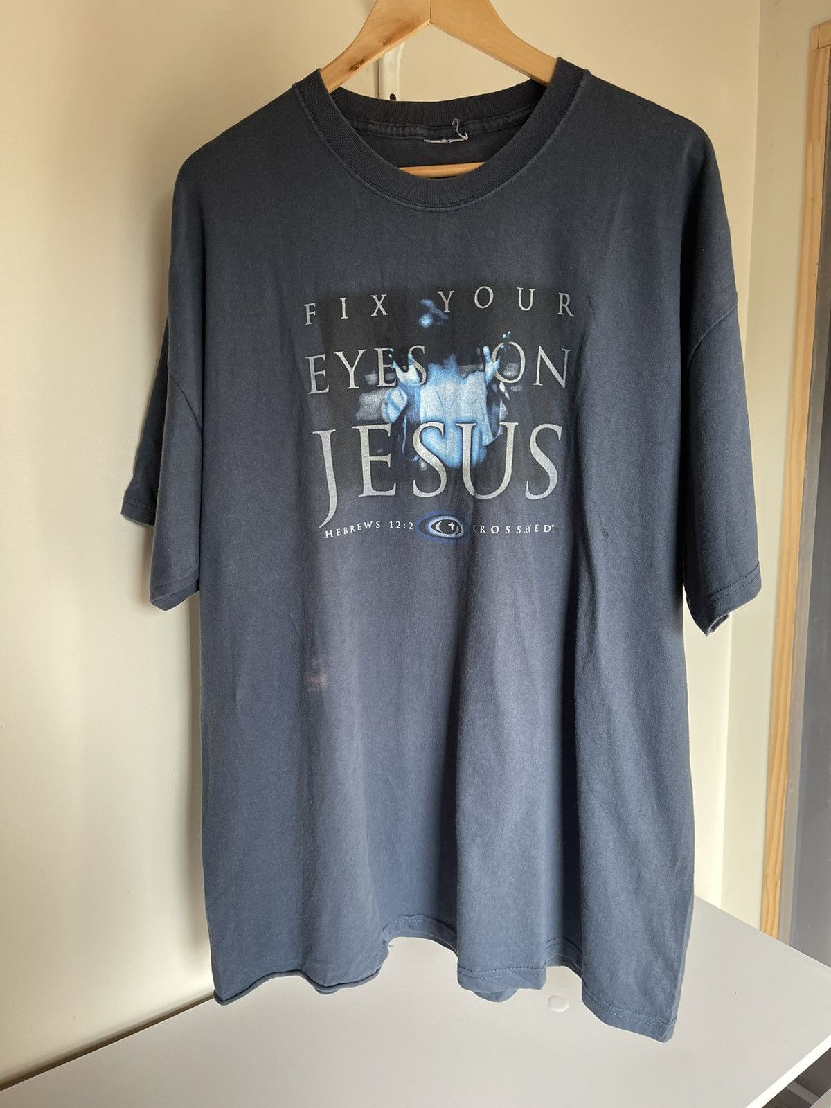 Band Tees 90’s Fix Your Eyes on Jesus Vintage t-shirt bible Kanye West Size US XL / EU 56 / 4 - 8 Thumbnail