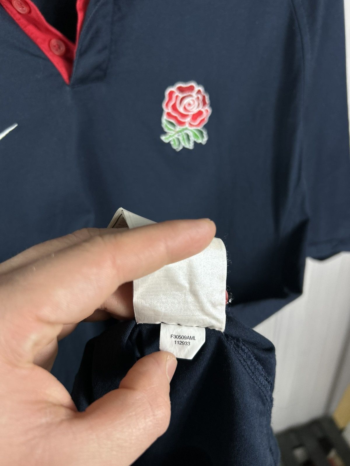 Nike Vintage England Rugby Polo Shirt 2004 Nike Blue Size S Size US S / EU 44-46 / 1 - 8 Thumbnail