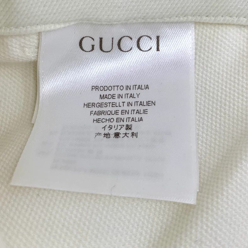 Gucci Gucci Beige striped webbing cotton casual trousers 2505-Nex Size 25" / US 0 / IT 36 - 6 Thumbnail