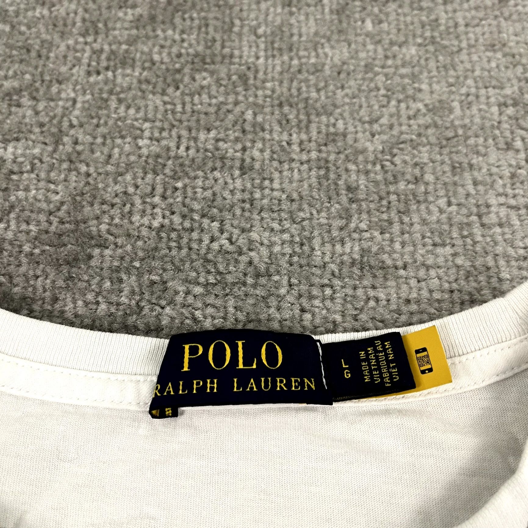 Ralph Lauren Vintage Ralph Lauren Polo Shirt Men Large White Box Logo Short Sleeve Tee Classic Graphic 2010s Size US L / EU 52-54 / 3 - 3 Thumbnail
