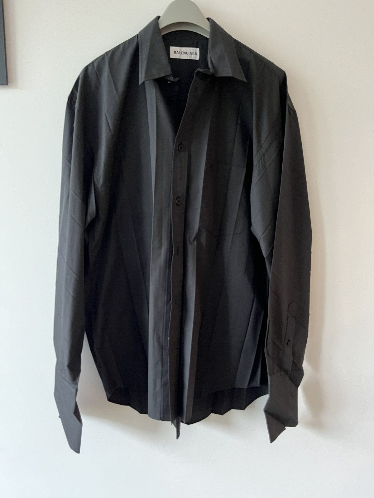 Balenciaga SS20 Pleated shirt Size US M / EU 48-50 / 2 - 2 Thumbnail
