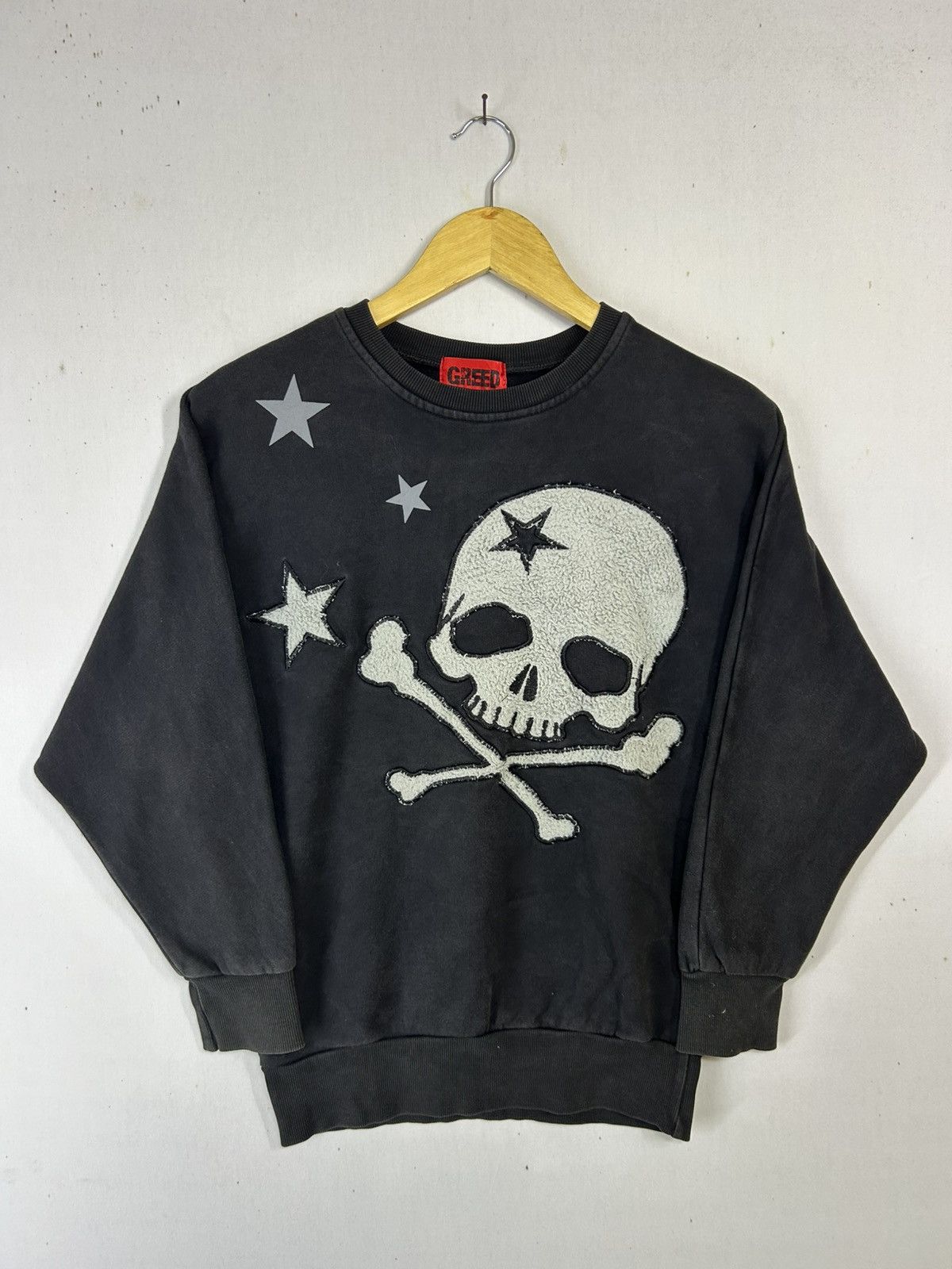 If Six Was Nine × Japanese Brand Rare🔥 Boxy Skull Greed Japanese Brand Jumper Size US M / EU 48-50 / 2 - 4 Thumbnail